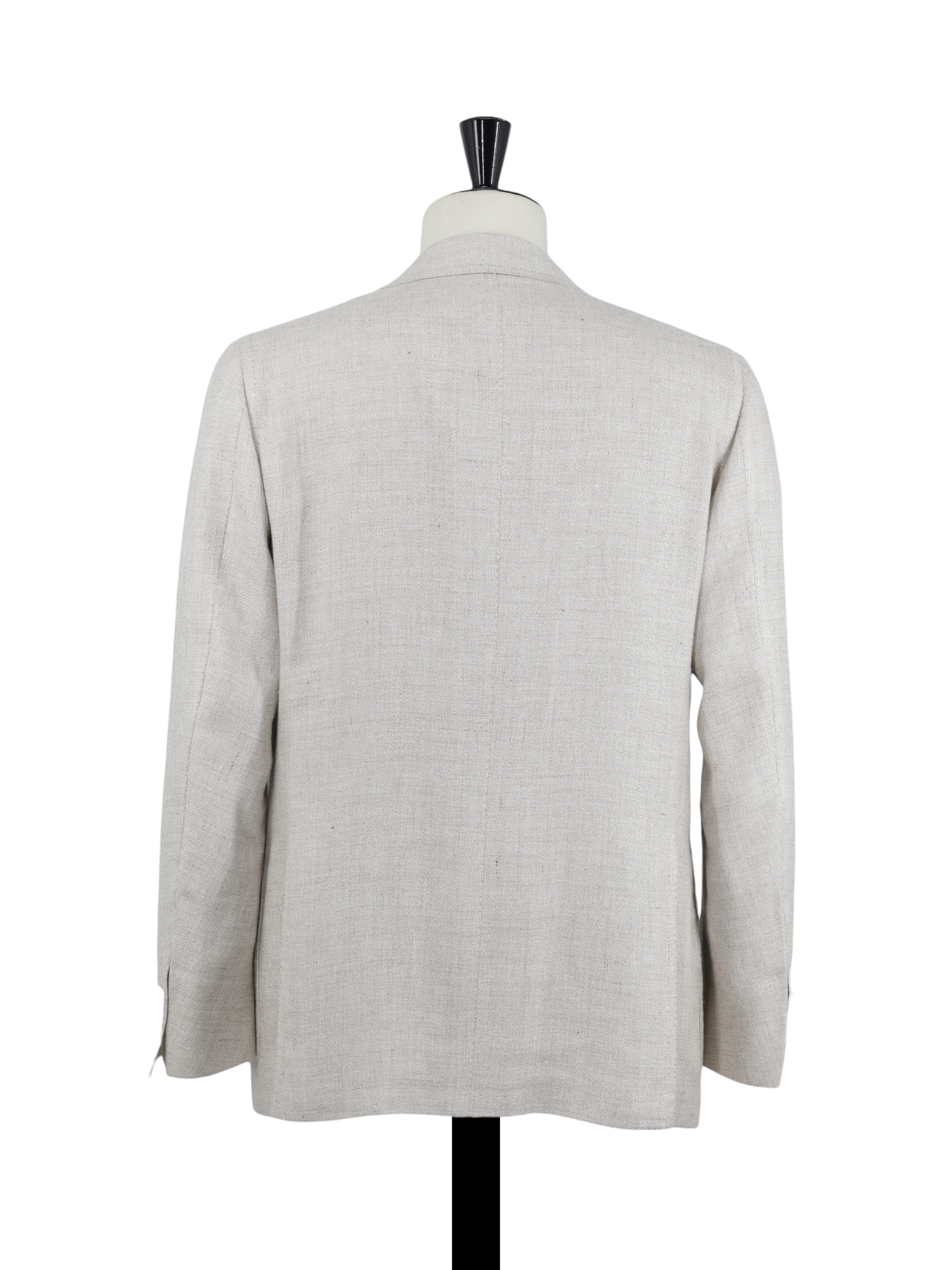 Cesare Attolini Oatmeal Linen, Silk & Cotton Micro-Structure Jacket