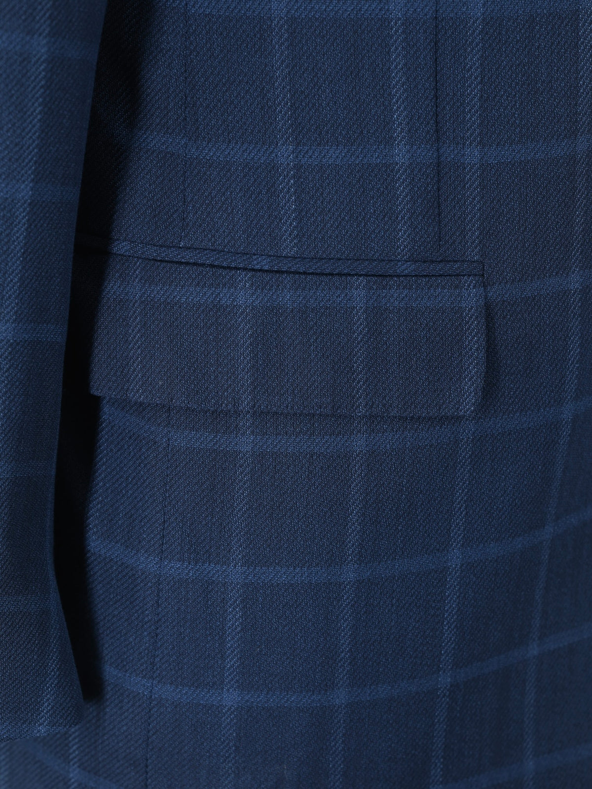 Ermenegildo Zegna Royal Blue "High Performance" Wool Windowpane Jacket