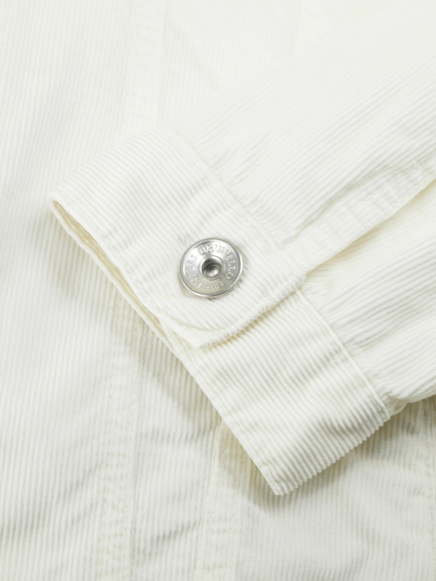 Brunello Cucinelli Offwhite Cotton-Corduroy Casual Jacket