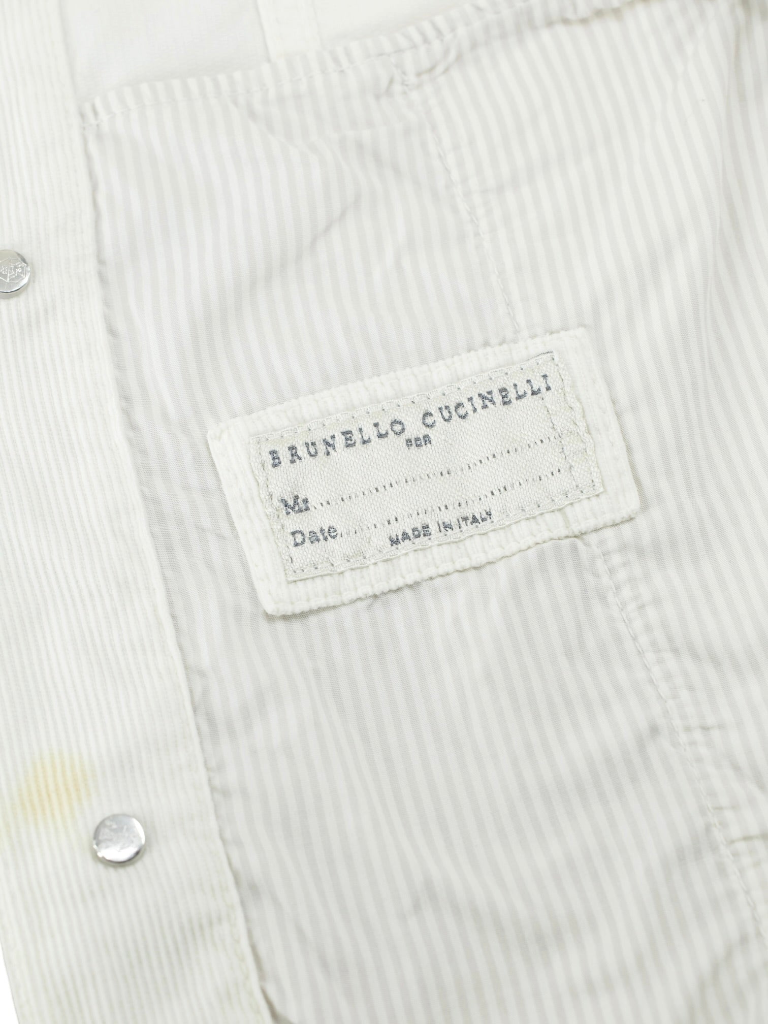 Brunello Cucinelli Offwhite Cotton-Corduroy Casual Jacket