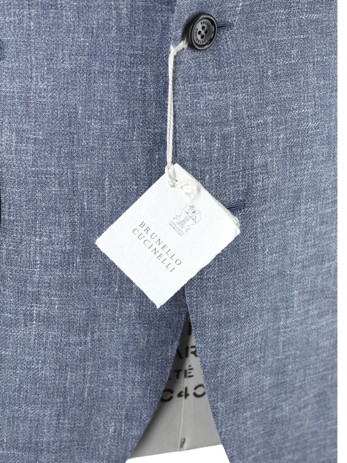 Brunello Cucinelli Steel Blue Linen, Wool & Silk Melange Suit