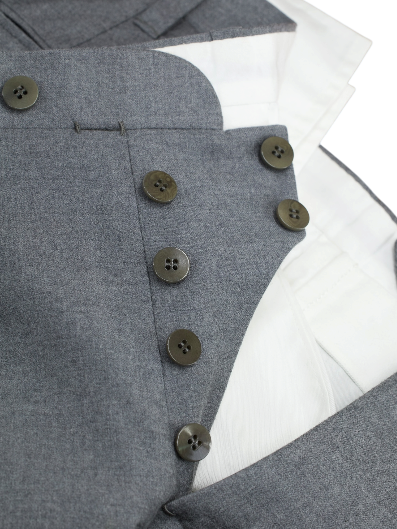 Cesare Attolini Grey Brushed Super 150's Twill Sartorial Trousers