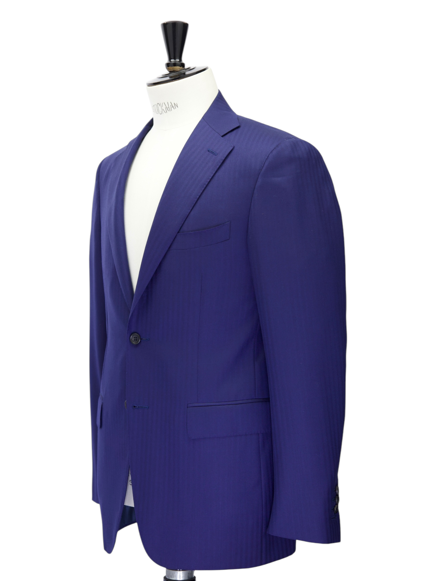 Canali Royal Blue "Exclusive" Wool Herringbone Suit + Extra Trousers