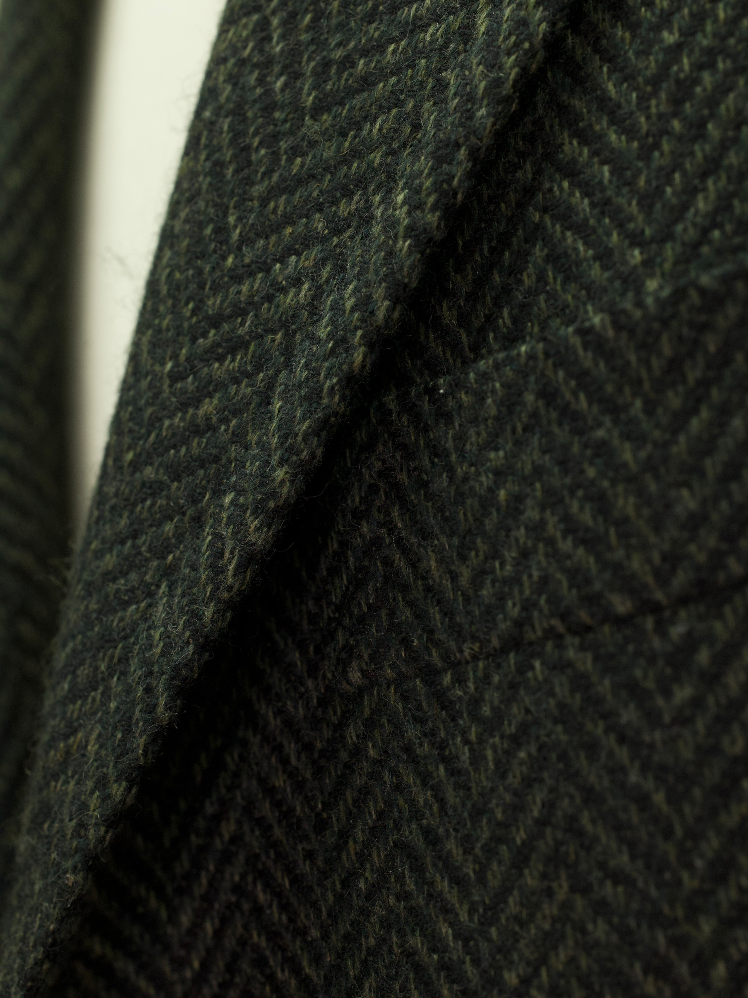 Cesare Attolini Forest Green Pure-Cashmere Herringbone Jacket