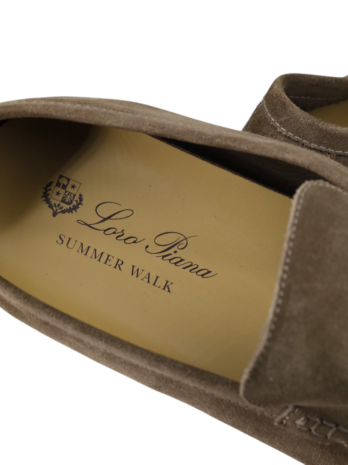 Loro Piana Taupe Suede Summer Walk