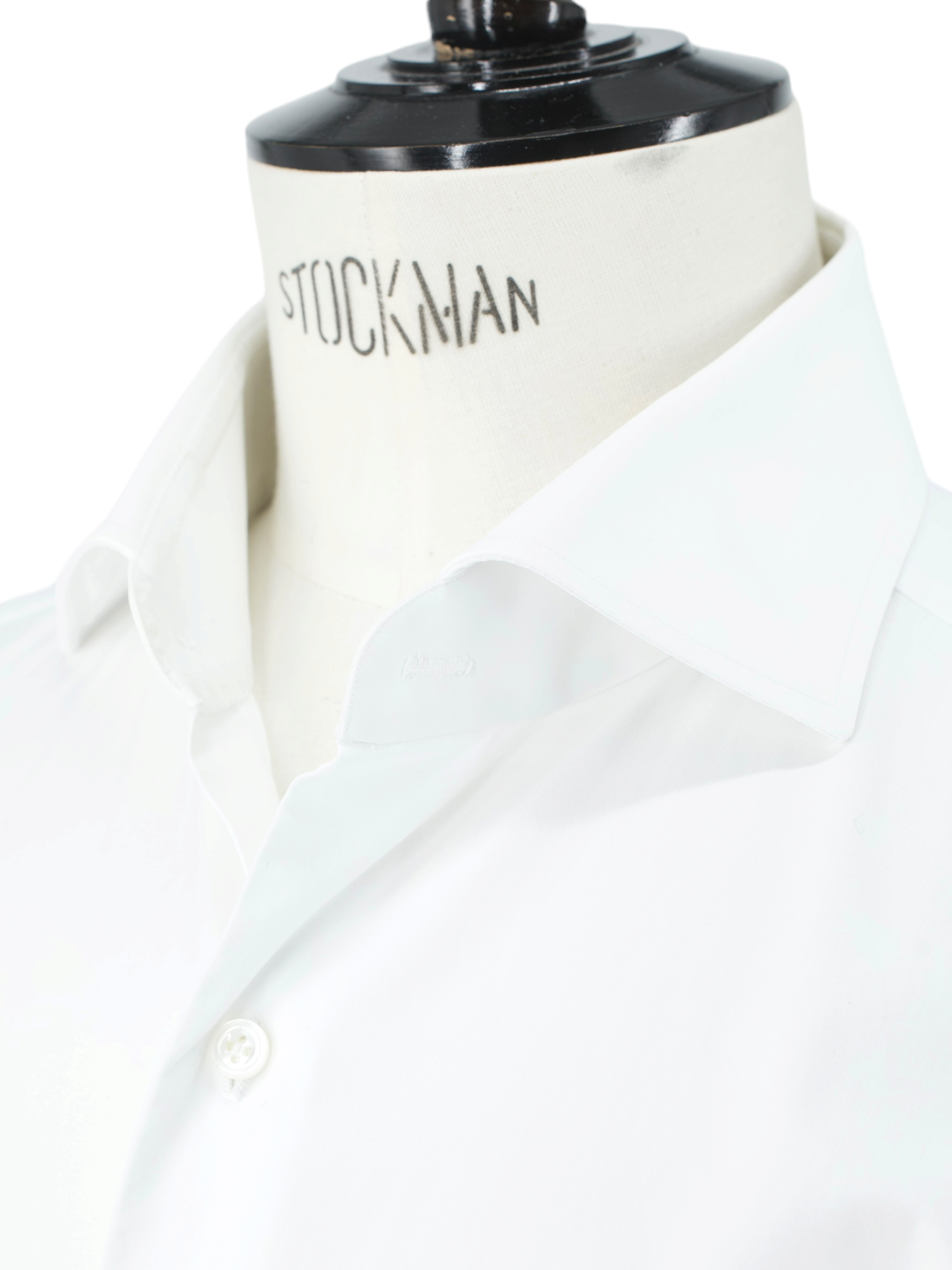 Finamore White Heavyweight-Cotton French-Cuff Shirt