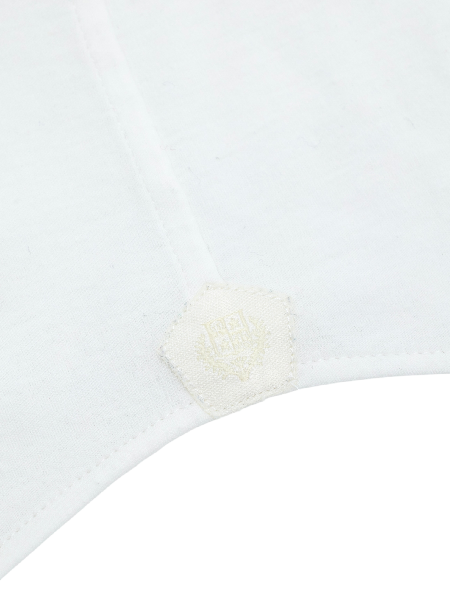 Loro Piana White Cotton Flannel Knitted Andrew Shirt