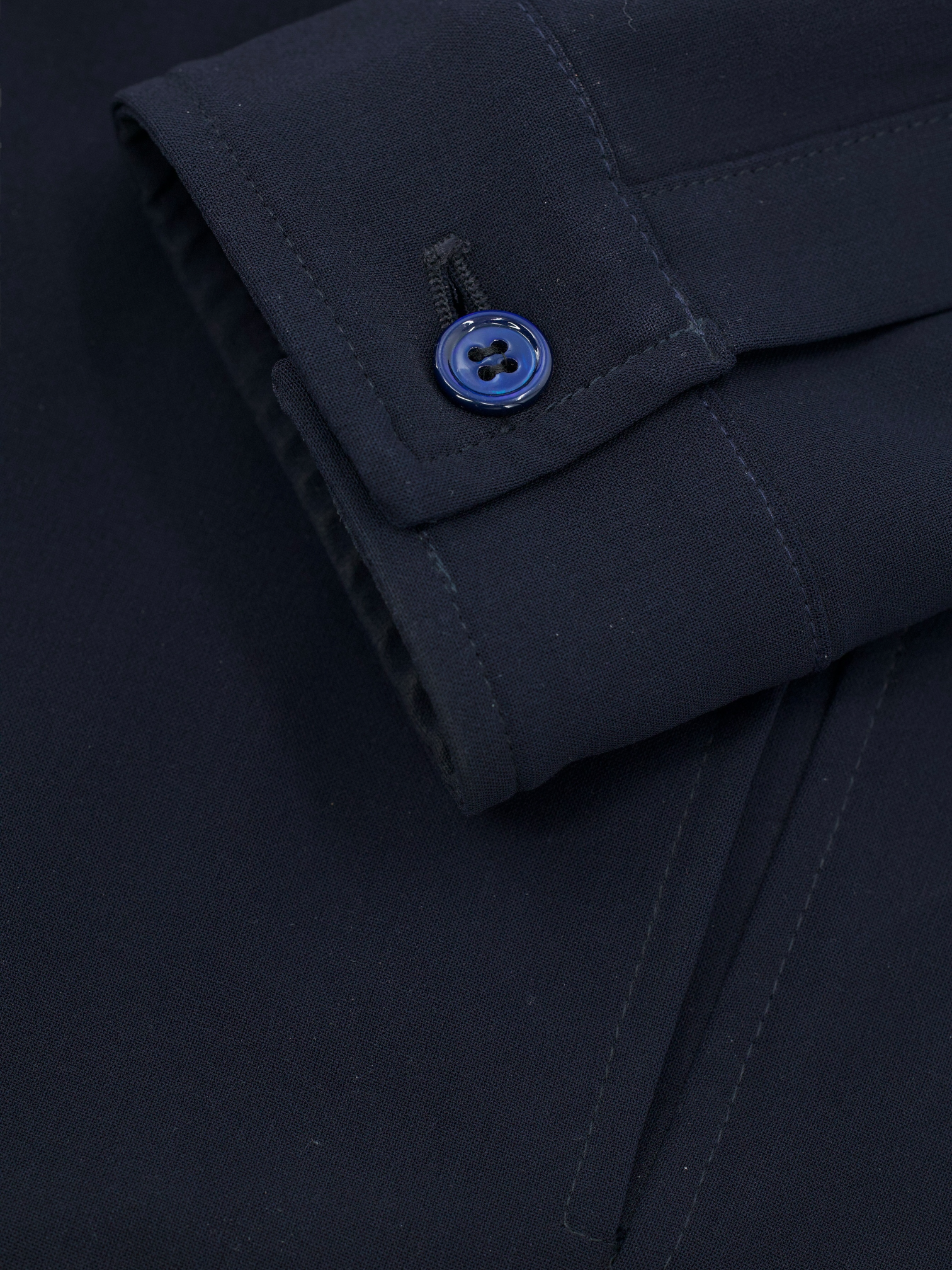 Marco Pescarolo Navy Wool-Stretch Zip-Up Blouson Jacket