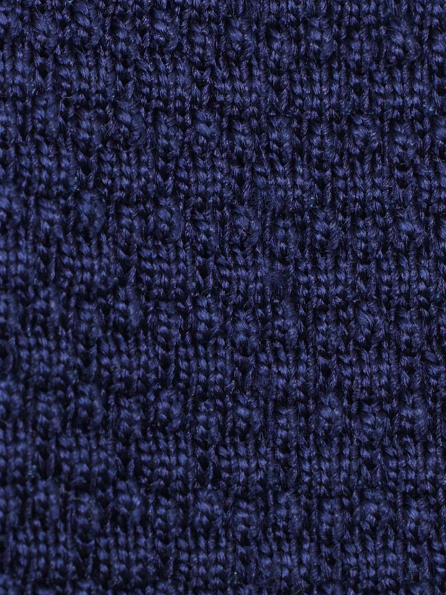 Kiton Navy & Steel Blue Reversible Knitted Silk Tie