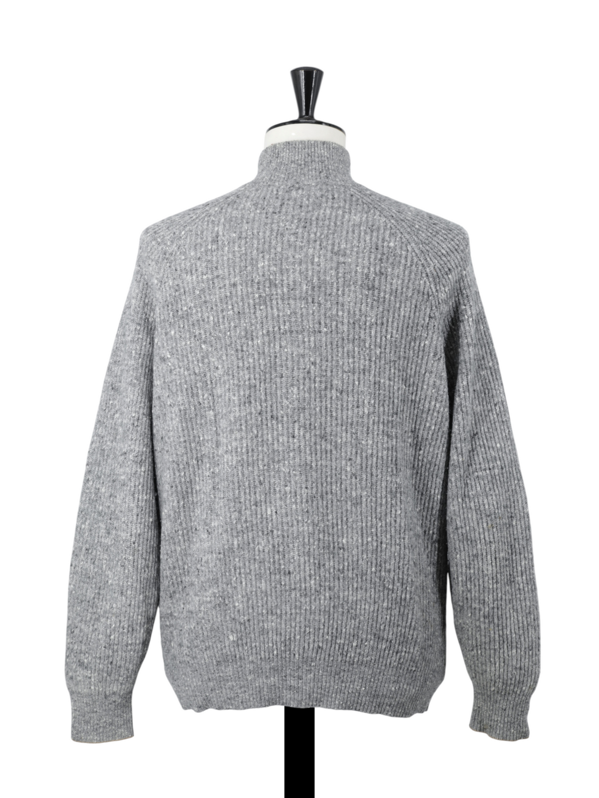 Brunello Cucinelli Grey Wool, Cashmere & Stretch Bouclé Cardigan