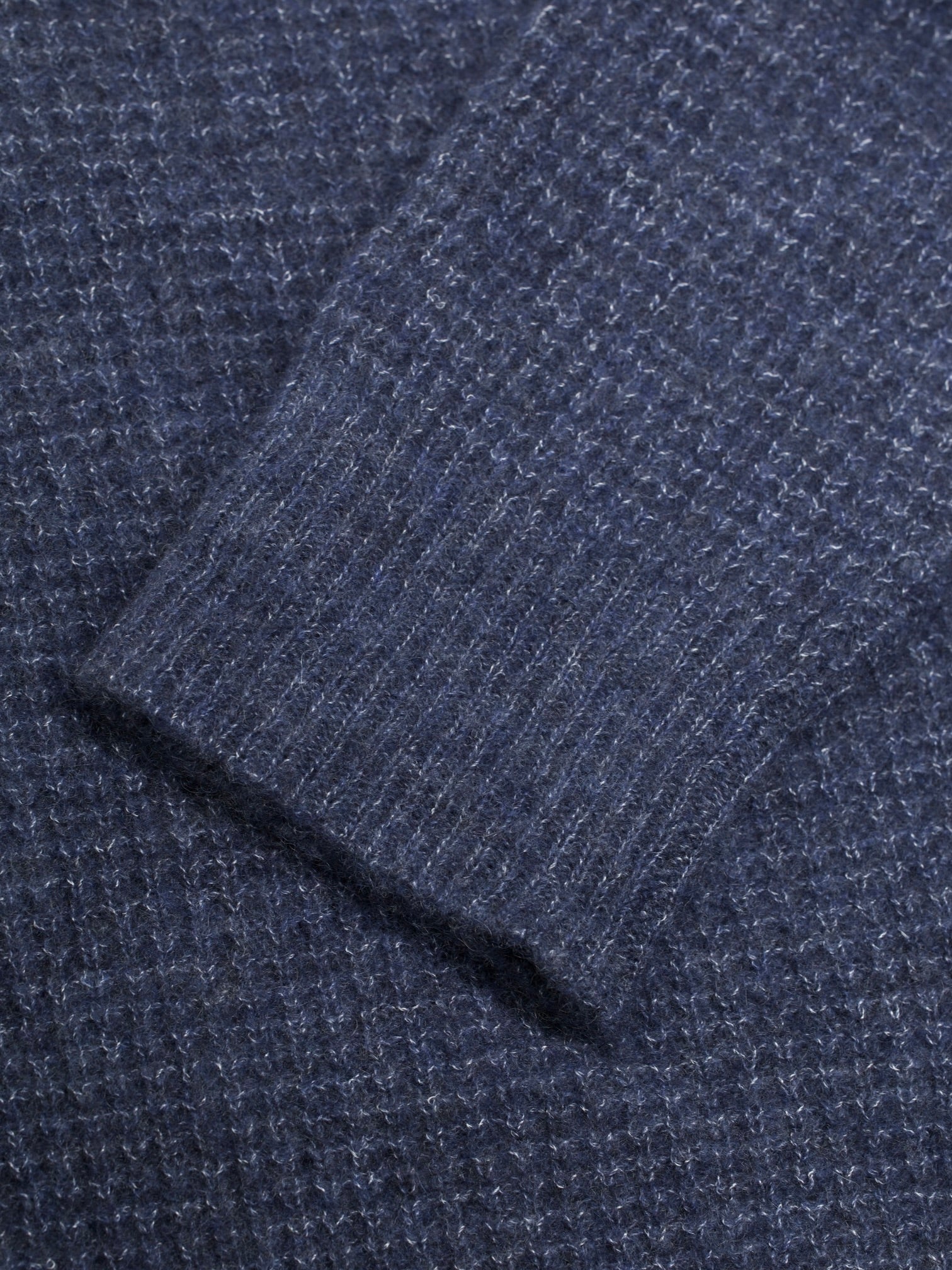 Ralph Lauren Purple Label Dark Blue Lightweight Cashmere & Silk Roundneck