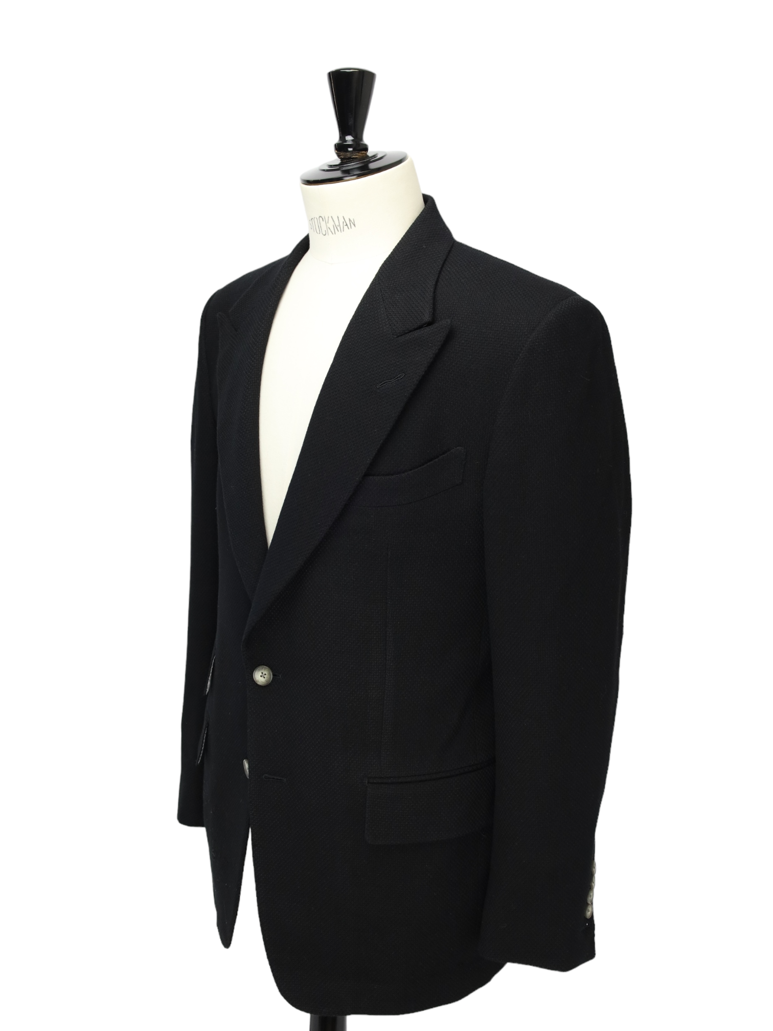 Tom Ford Black Silk & Wool Structured Windsor Jacket