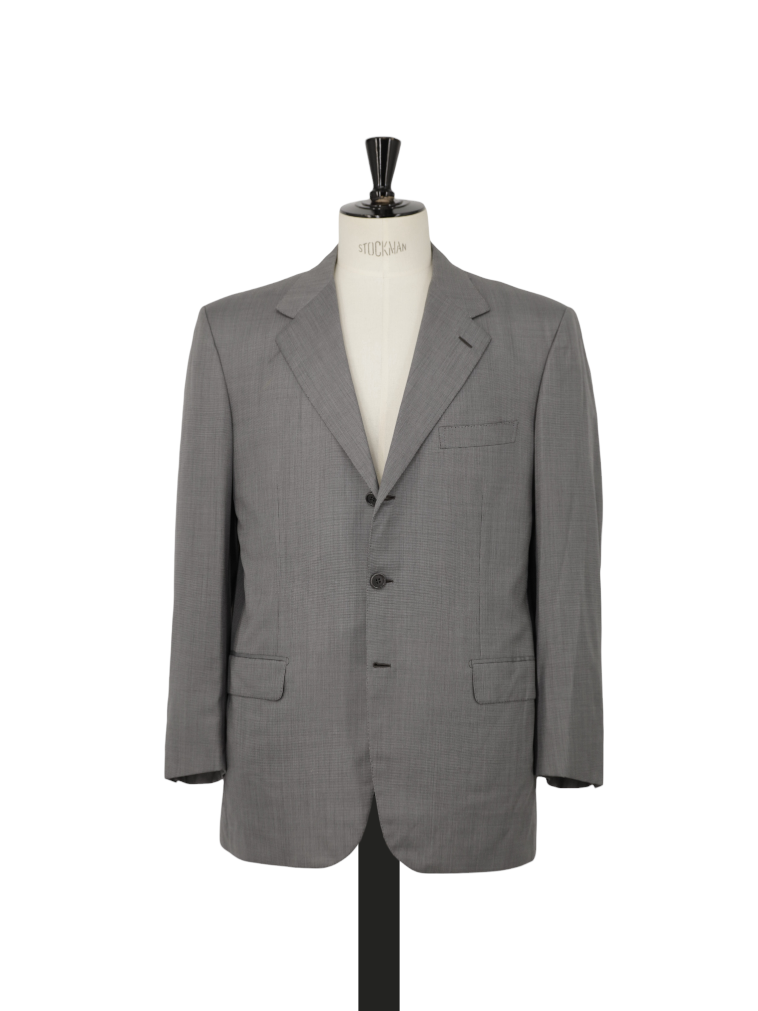 Brioni Light Grey Wool & Silk Pinpoint Senato Suit