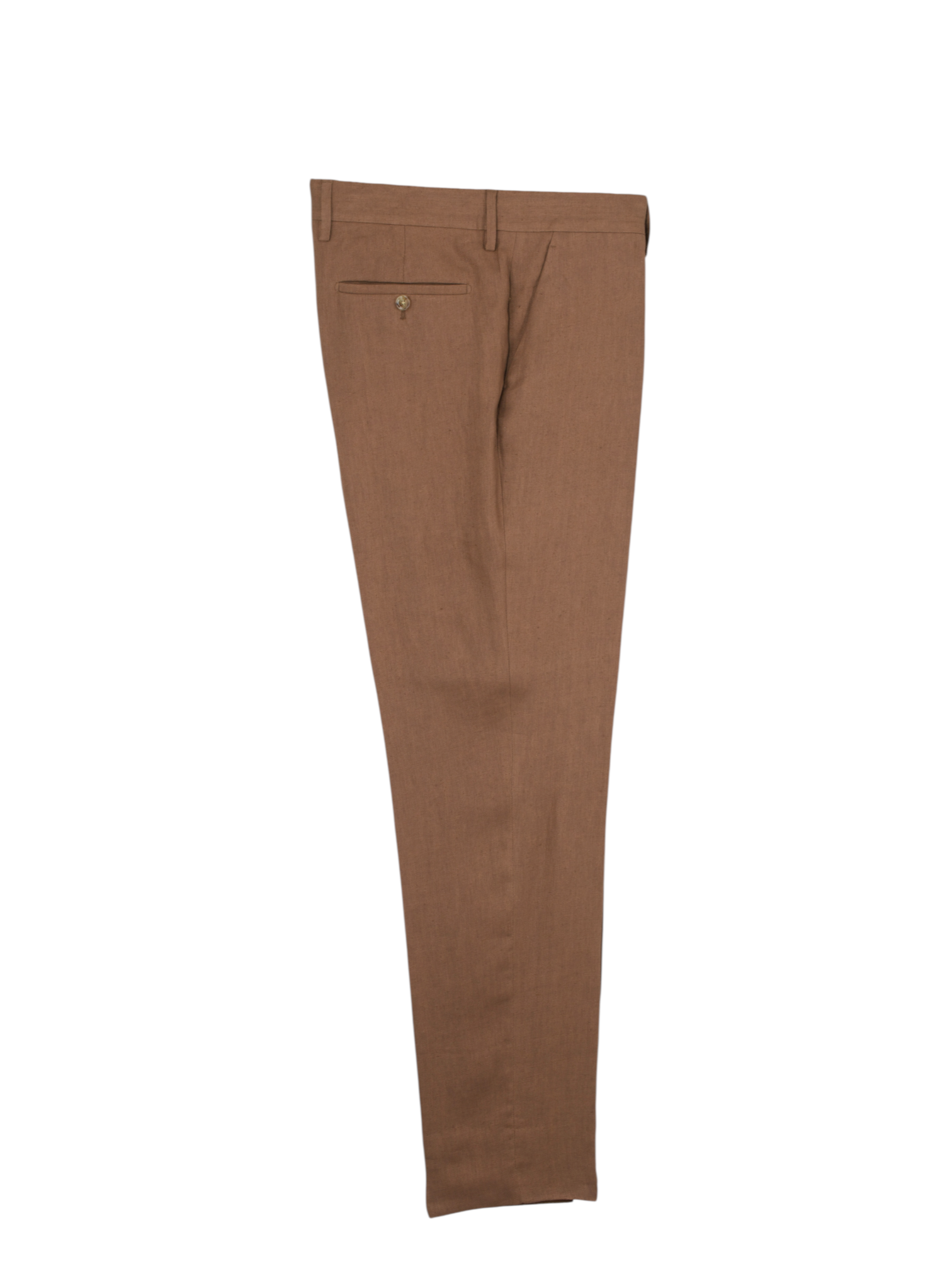 Lardini Tobacco Brown Linnen Twill Summer Trousers