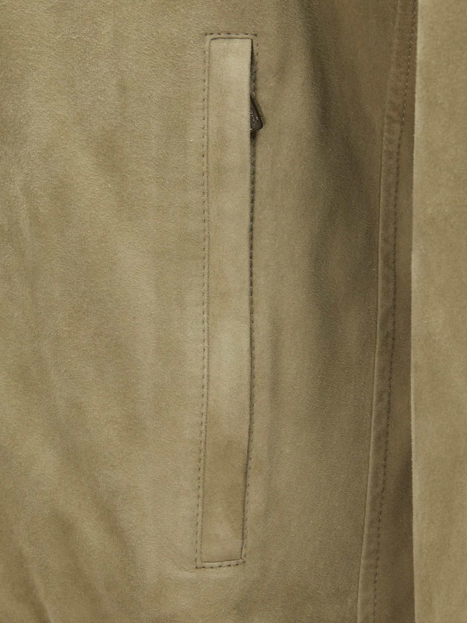 Corneliani Light Brown Lambskin Suede Hooded Jacket