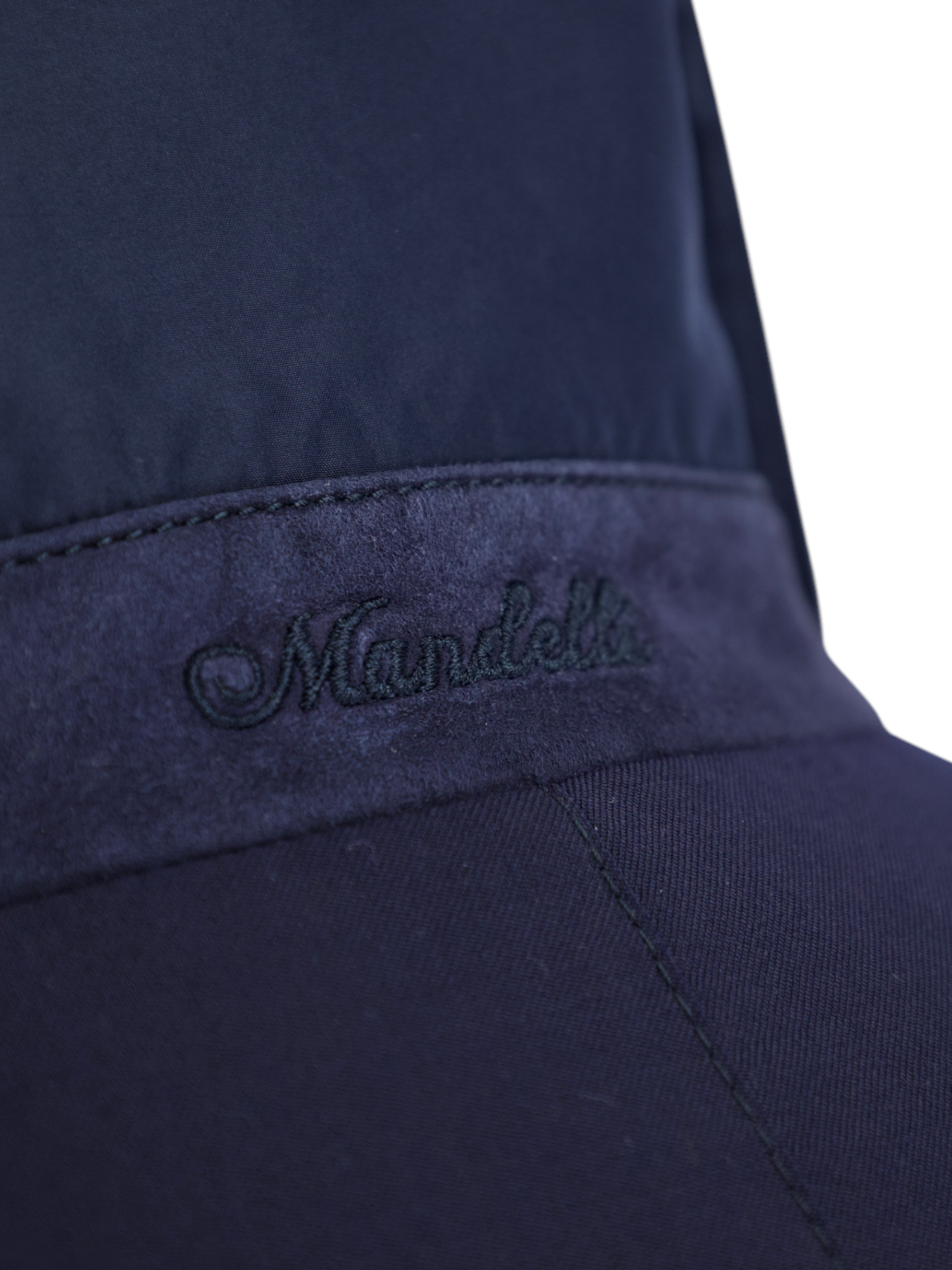 Mandelli Navy Reversible Extrafine Wool Car-Coat