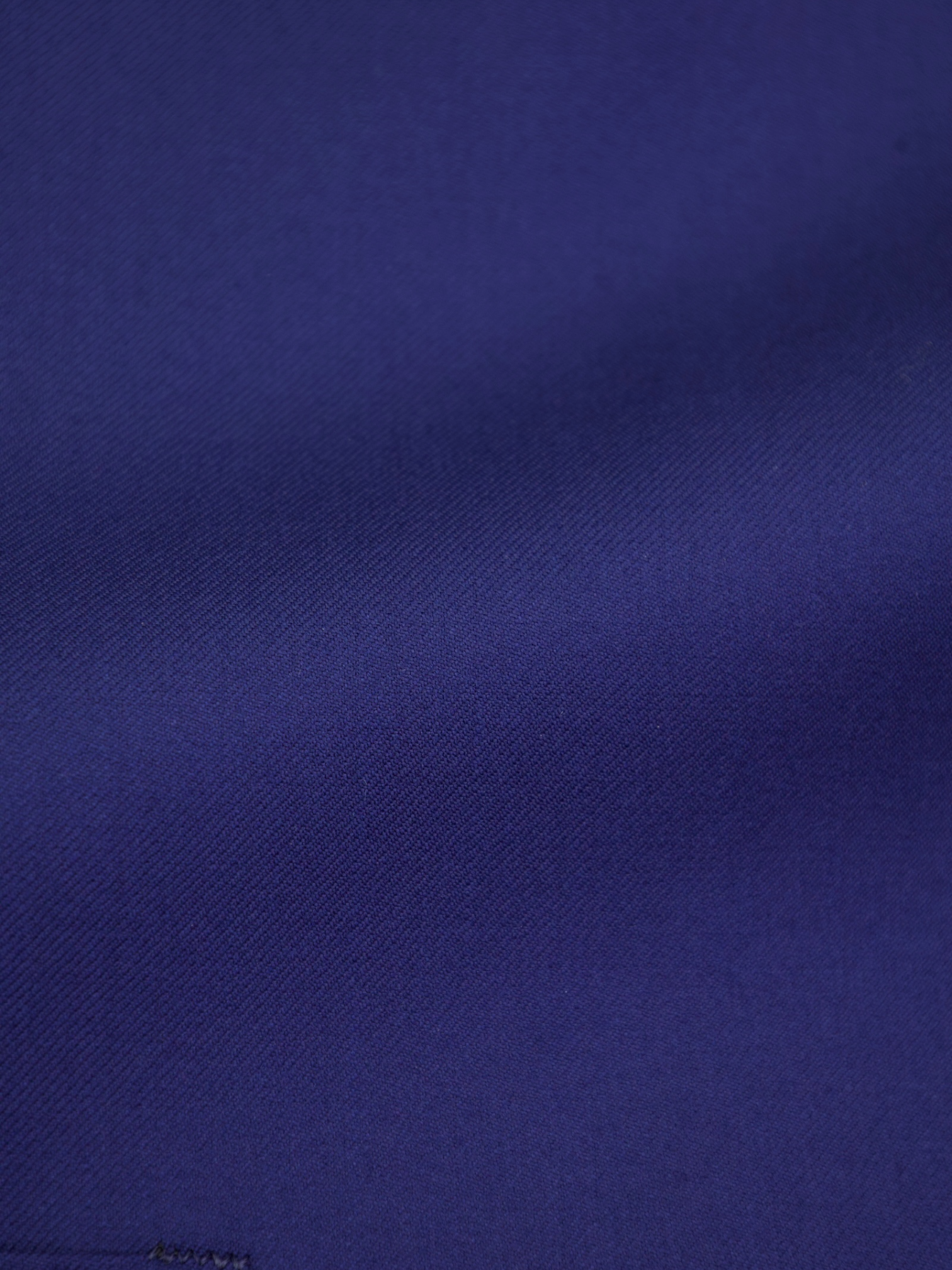 Caruso Royal Blue Wool Twill Waistcoat