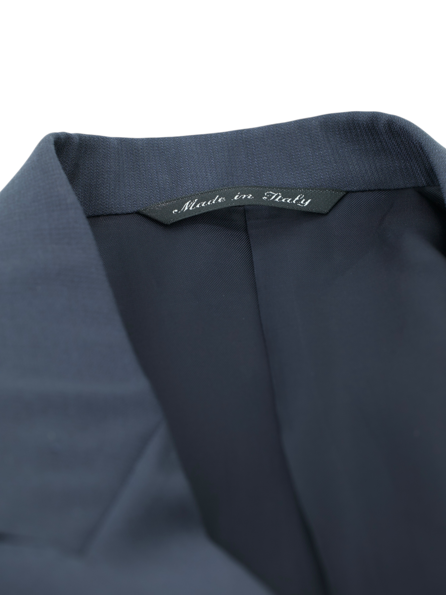 Canali Dark Blue Super 120's Wool Micro-ZigZag Jacket