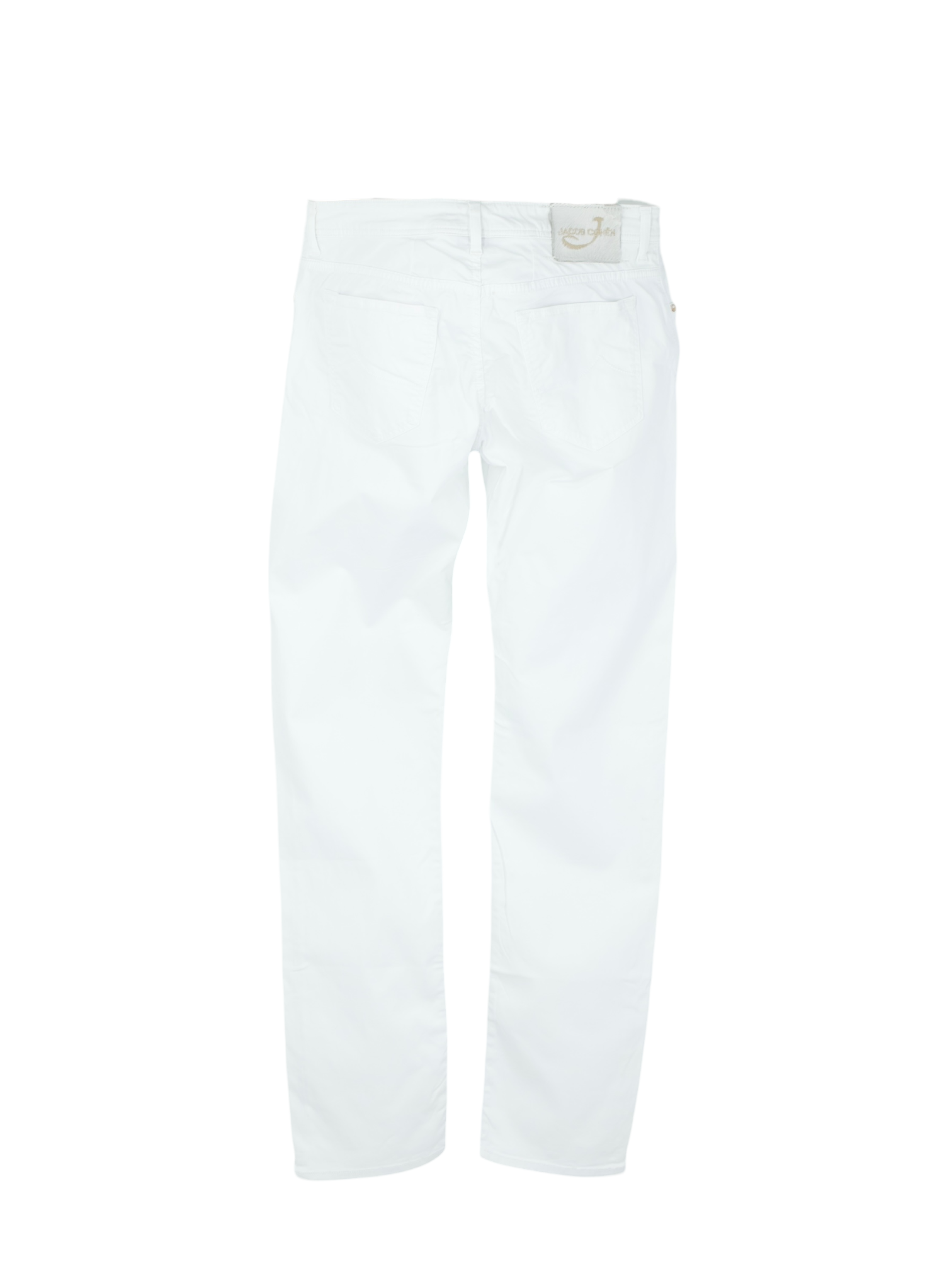 Jacob Cohen White Cotton, Lycocell & Stretch 5-Pocket Jeans
