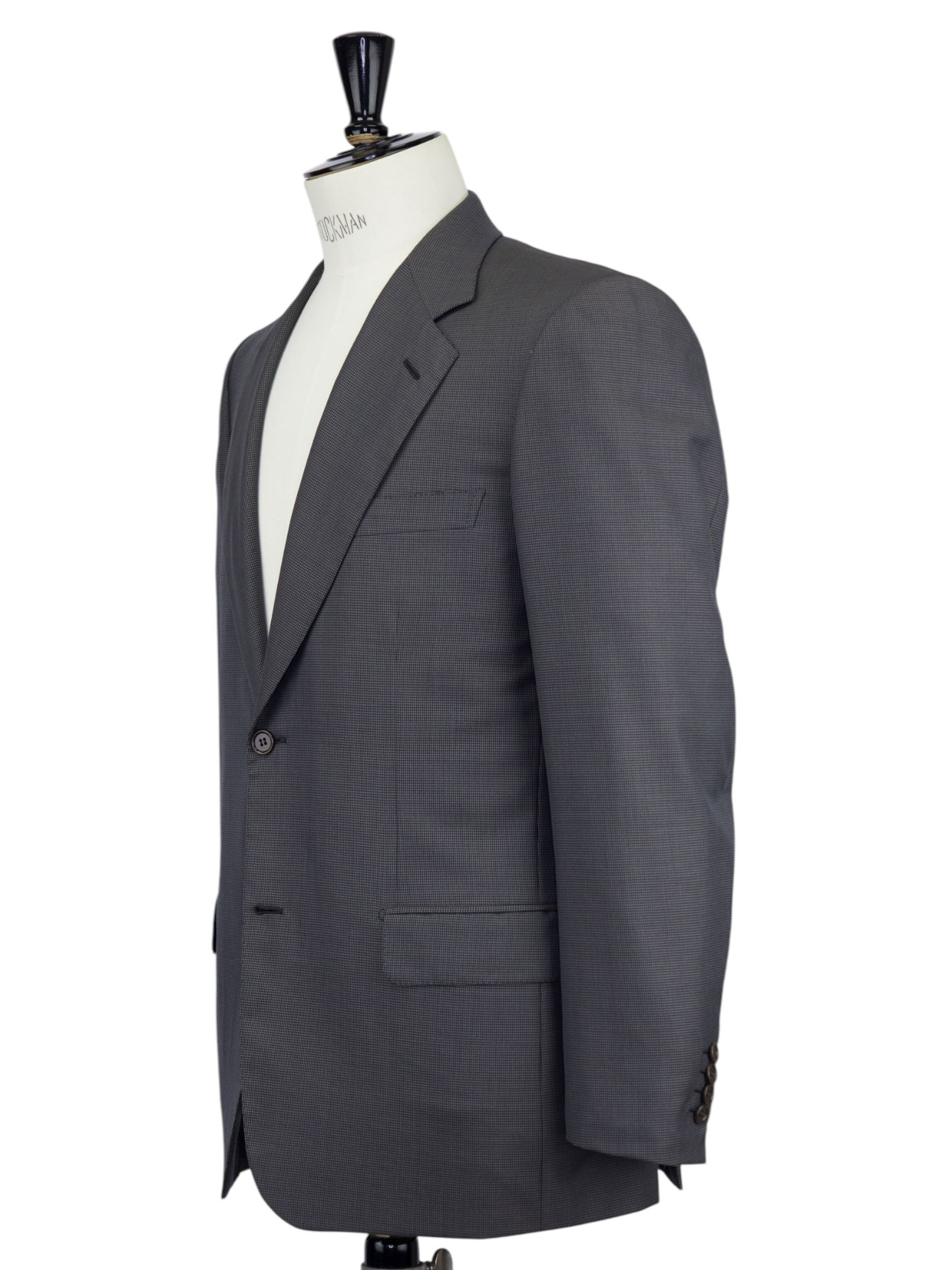 Brioni Grey Wool & Silk Puppytooth Palatino Suit