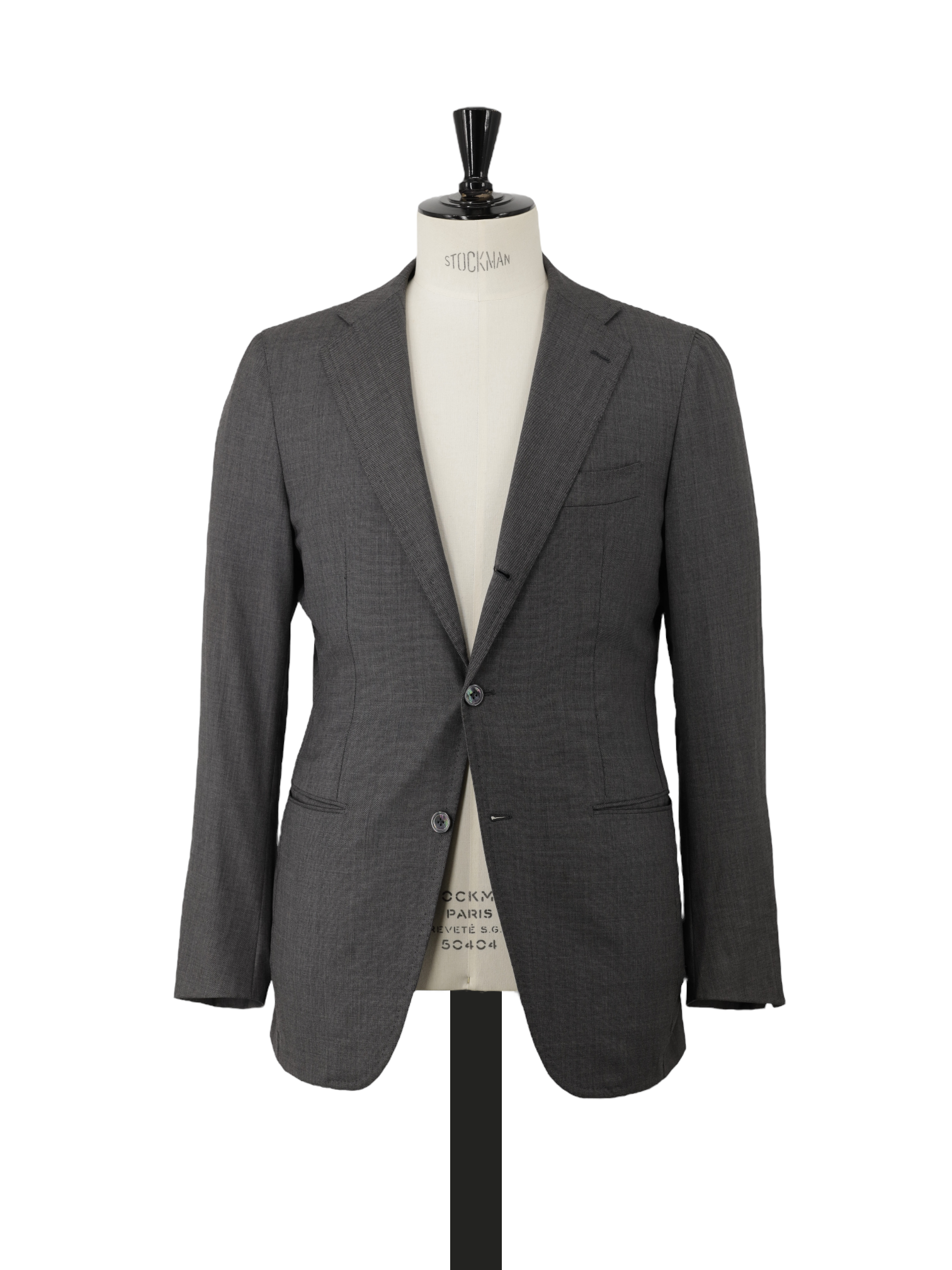 Sartoria Chiaia Grey Wool Sharkskin Neapolitan Suit