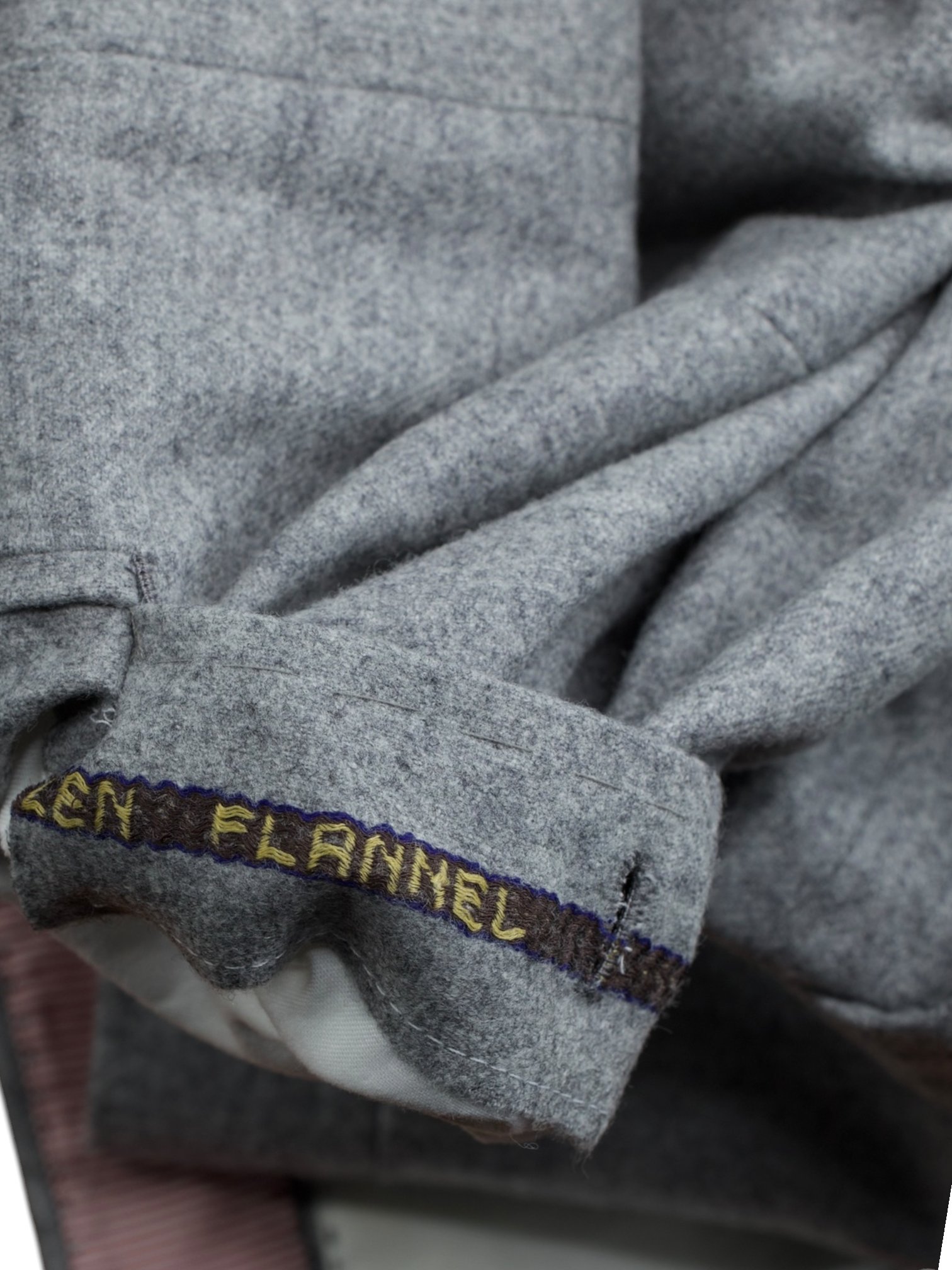 Sartoria Voglio Light Grey Grey Wool-Flannel "Caccioppoli" Sartorial Trousers