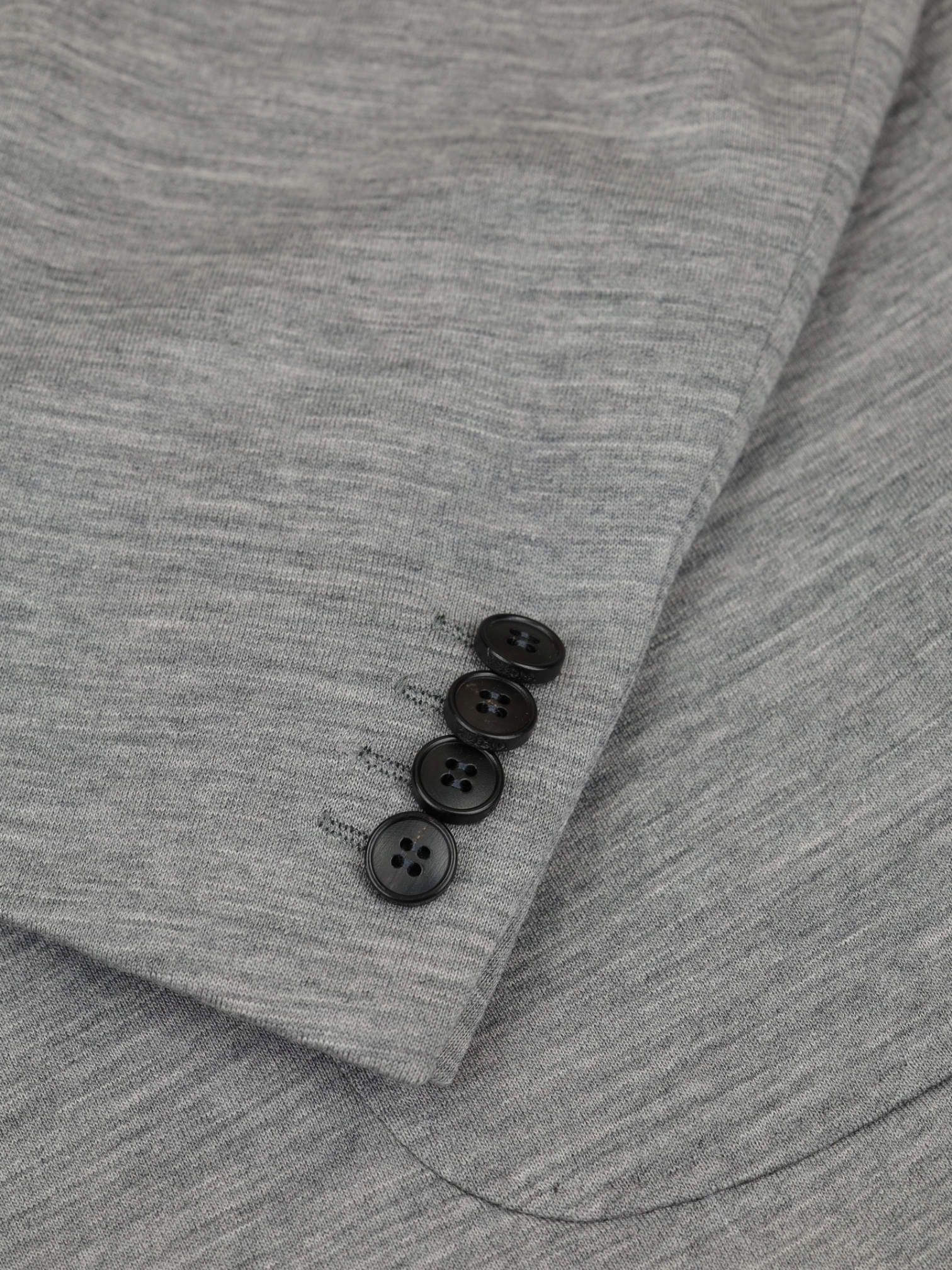 Z-Zegna Grey Tech-Merino Washable Wool-Jersey Jacket