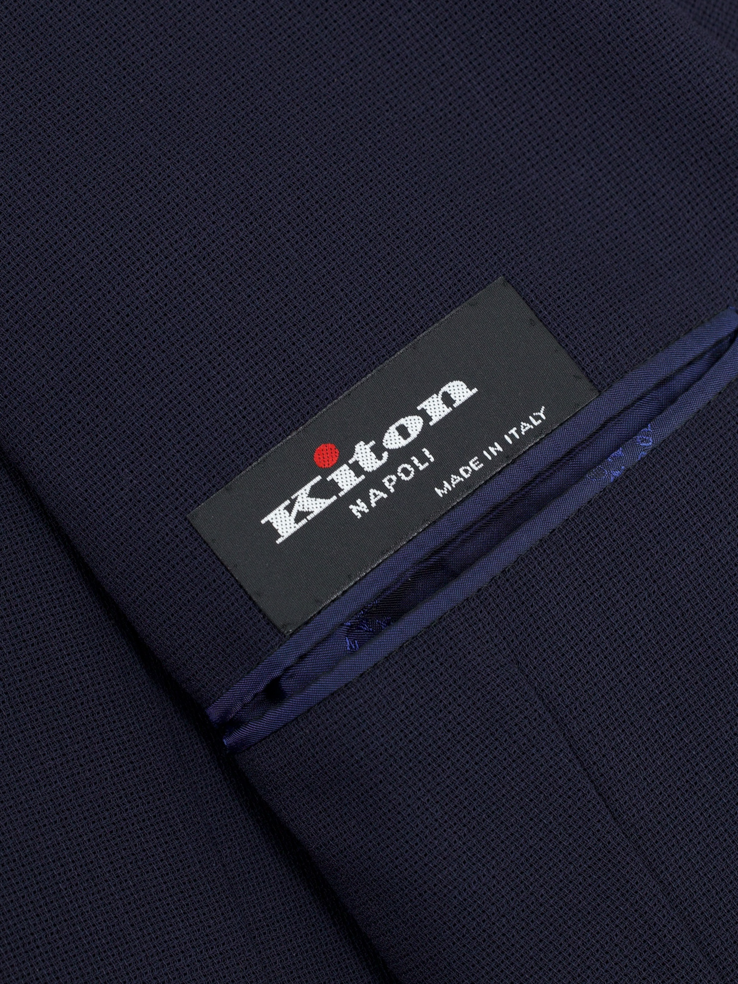 Kiton Navy Lightweight-Wool Hopsack Sartorial "Mod. Evo" Jacket