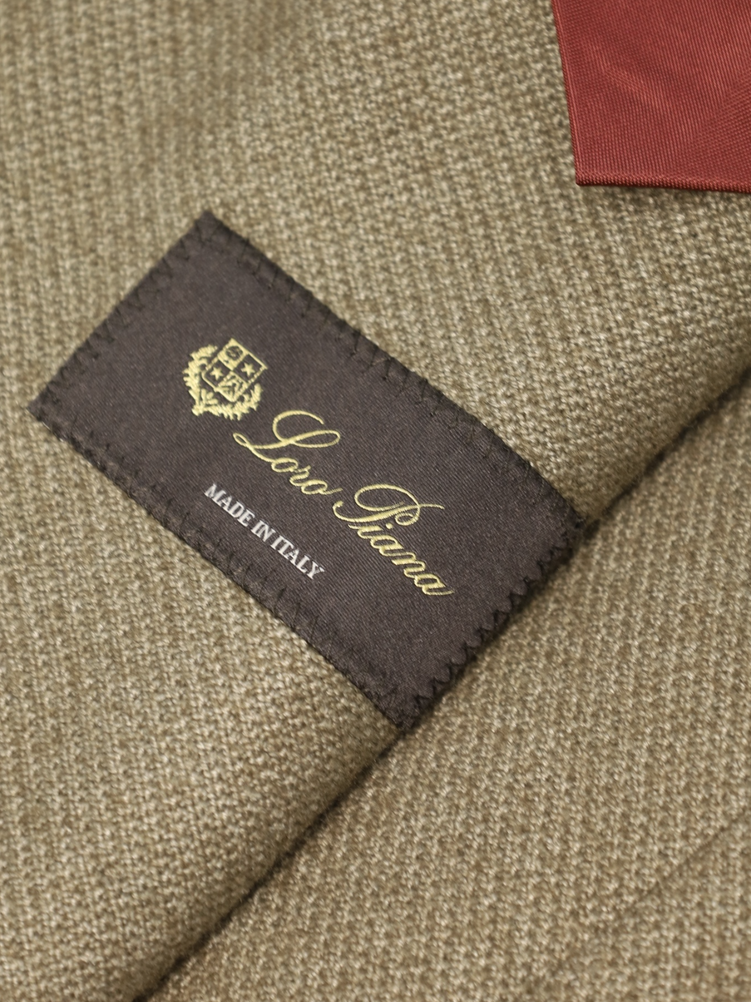 Loro Piana Taupe Silk & Cashmere Knitted Blazer