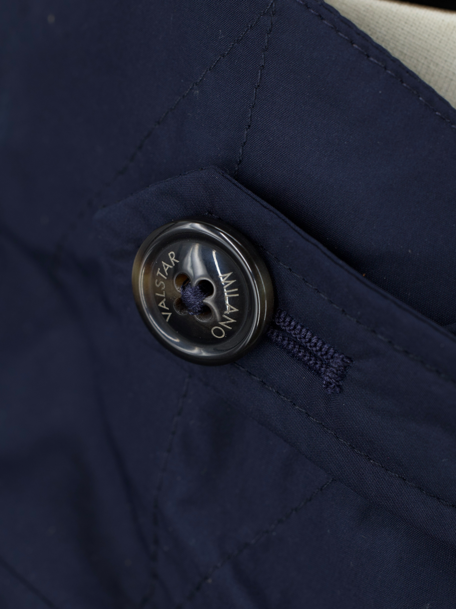 Valstar Navy Superlight Water-Repellent "Tascabile" Raincoat