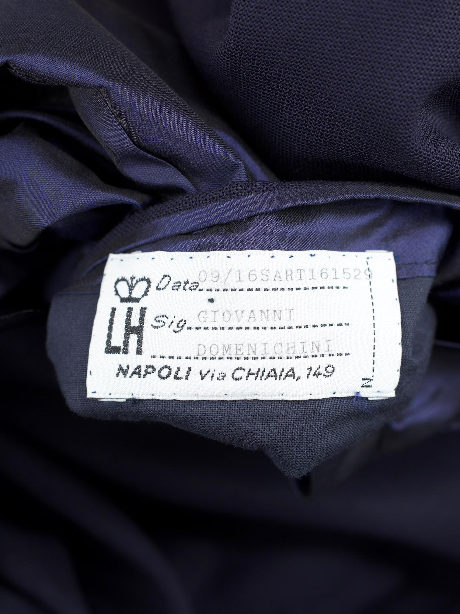 Rubinacci "London House" Navy Wool Hopsack Peak-Lapel Blazer Jacket