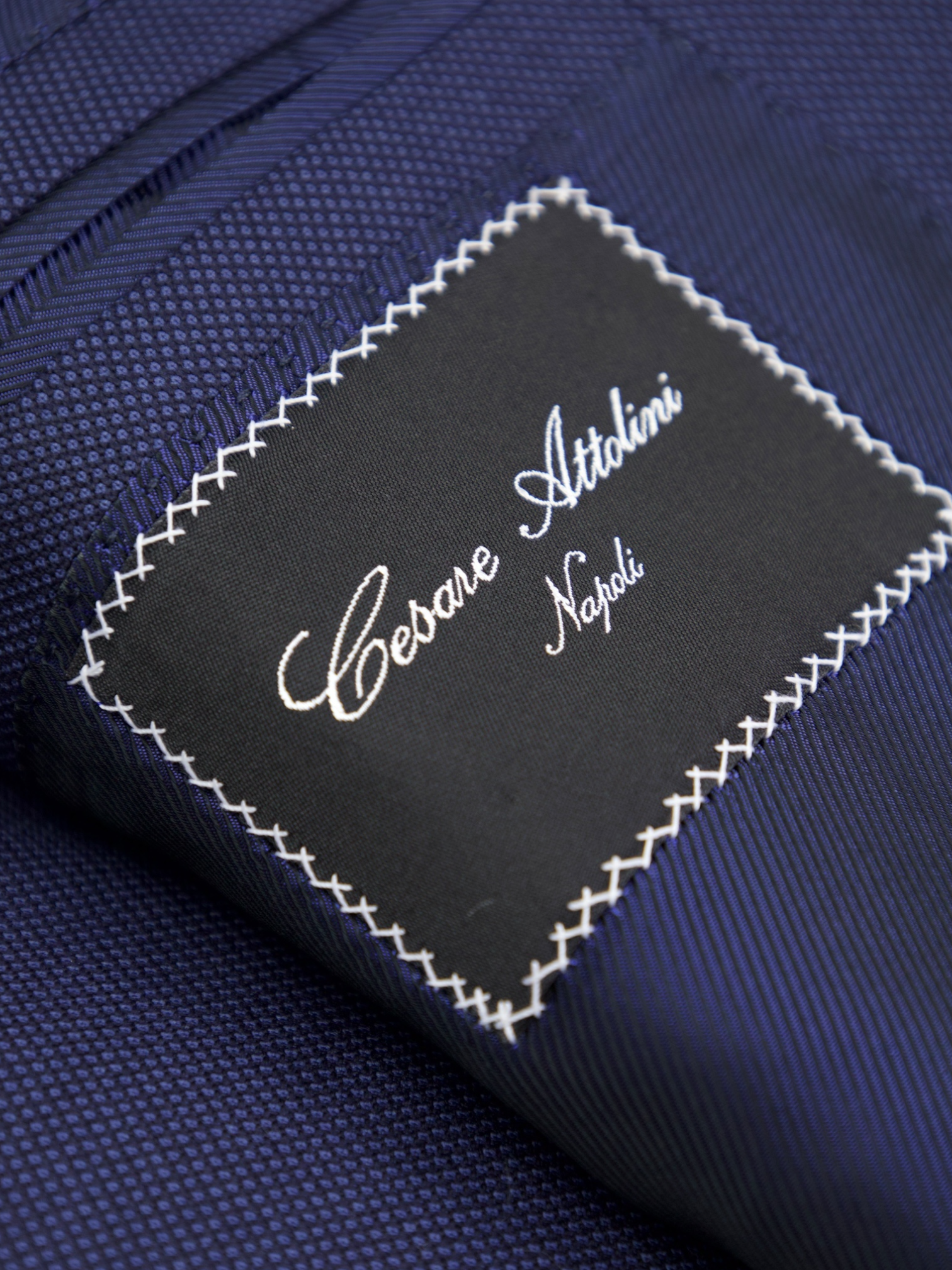 Cesare Attolini Blue Super 160's Birdseye Suit + Extra Trousers