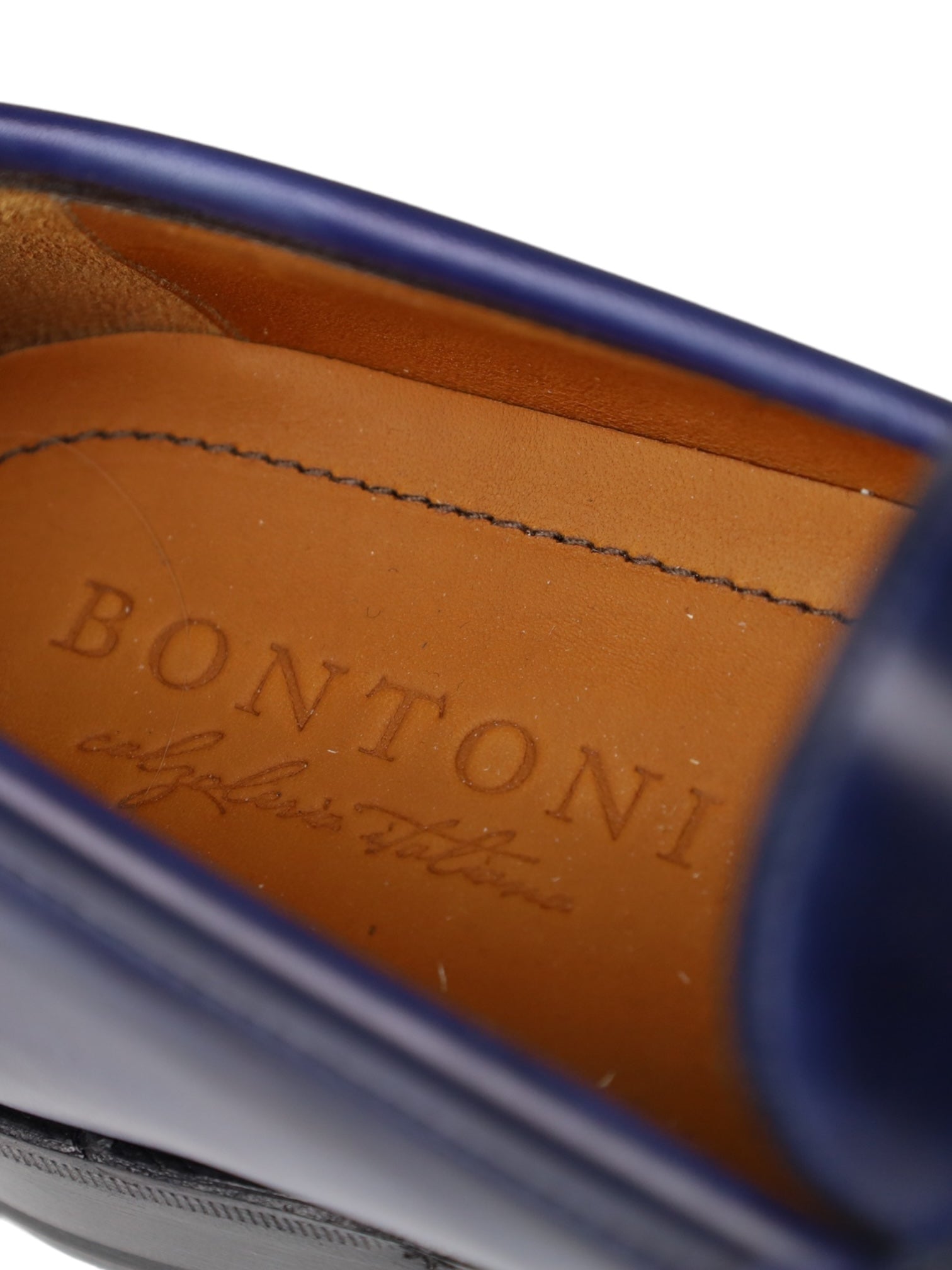 Bontoni Electric Blue Penny Loafer + Crocodile Belt & Details