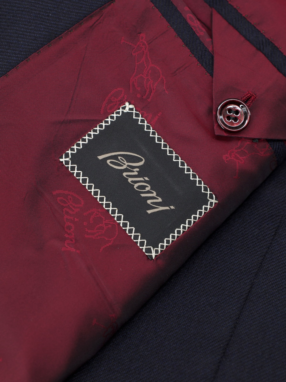 Brioni Navy Pure Lightweight-Cashmere Twill Parlamento Blazer Jacket