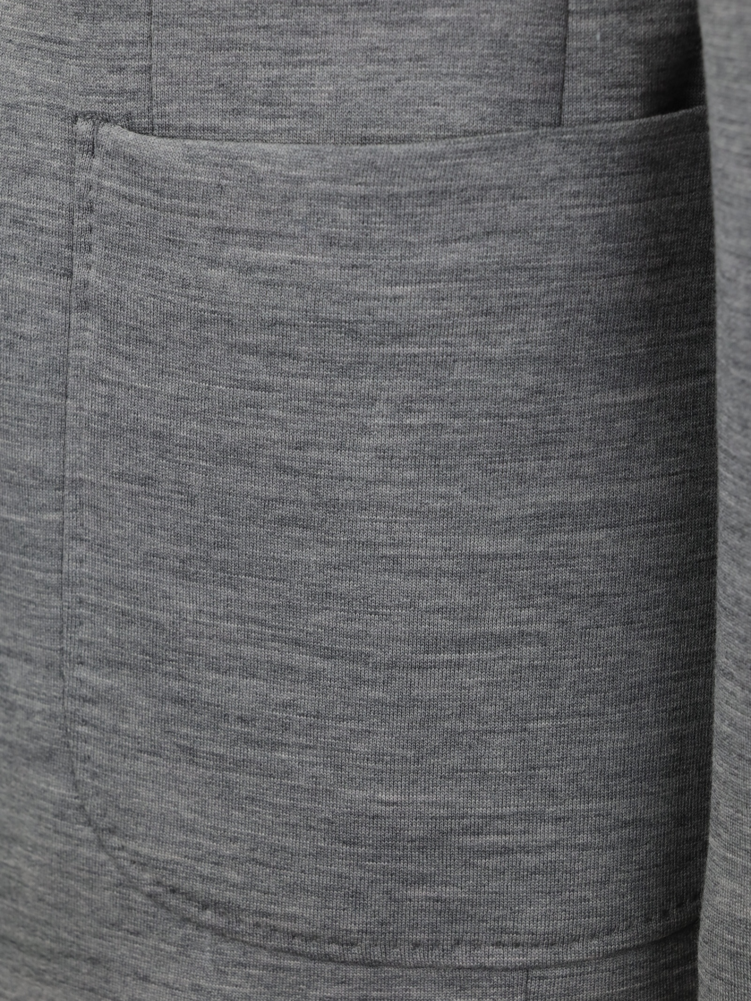 Z-Zegna Grey Tech-Merino Washable Wool-Jersey Jacket