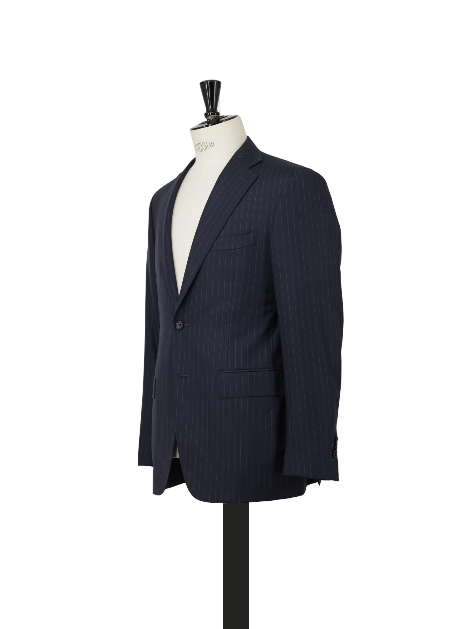 Canali Dark Blue Super 160's Pinstripe Wallstreet Suit
