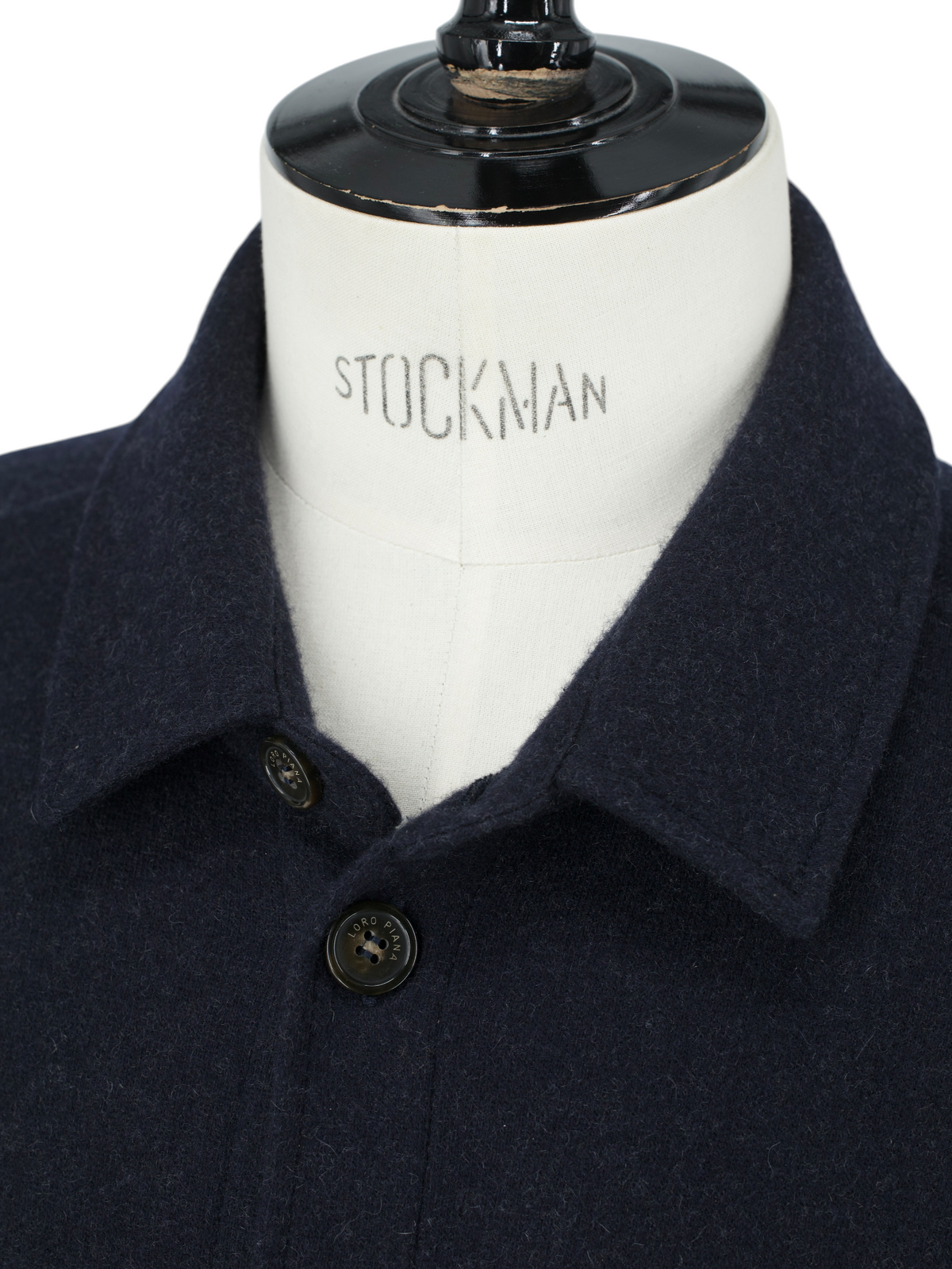 Loro Piana Navy Jersey Novalis Cashmere Overshirt Jacket