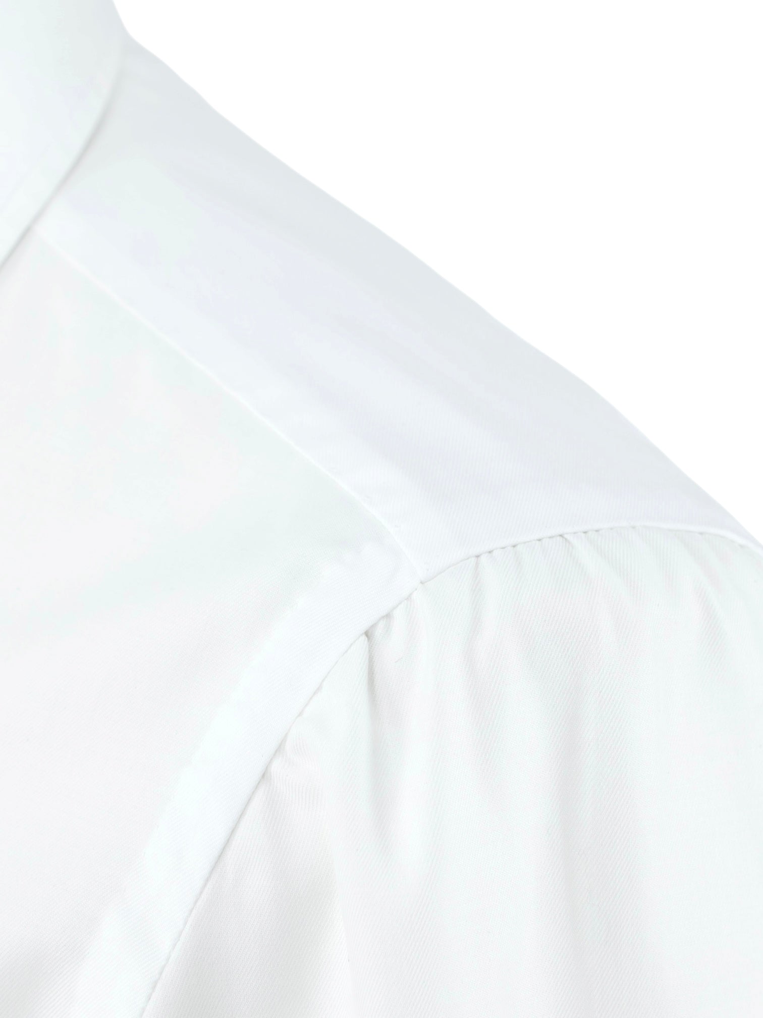 Finamore White Alumo Cotton Twill Eduardo Shirt