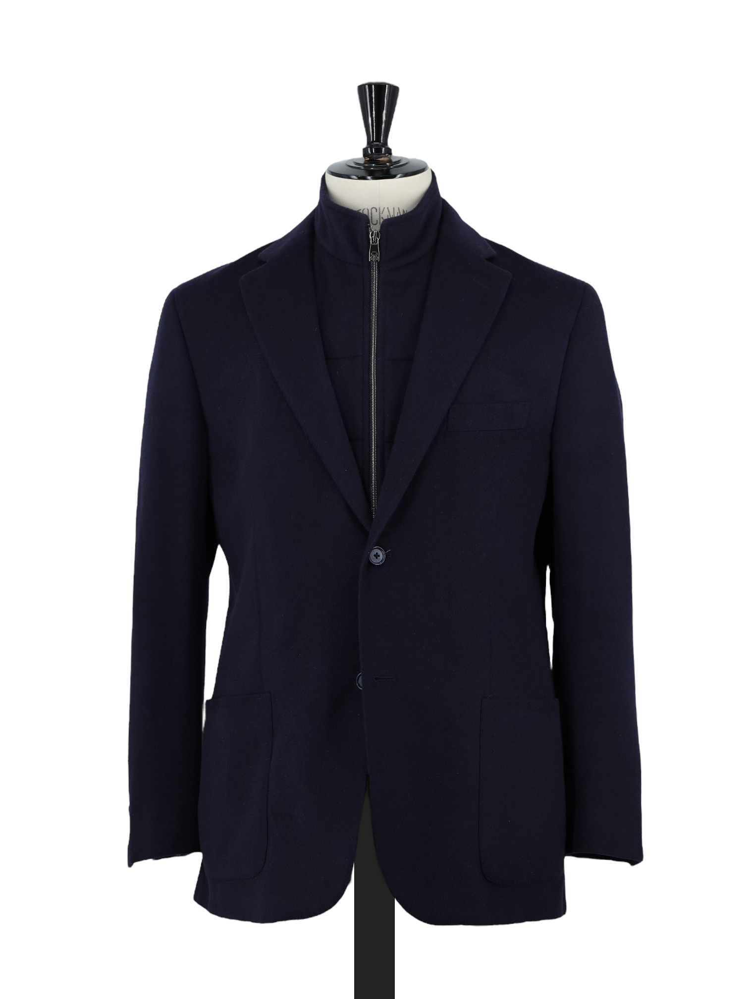 Corneliani Navy Virgin-Wool Vespa Coat Jacket