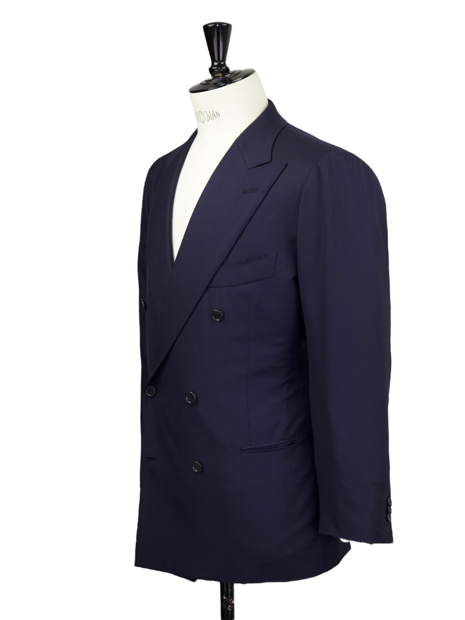 Cesare Attolini Navy Super 180's Double-Breasted Jacket