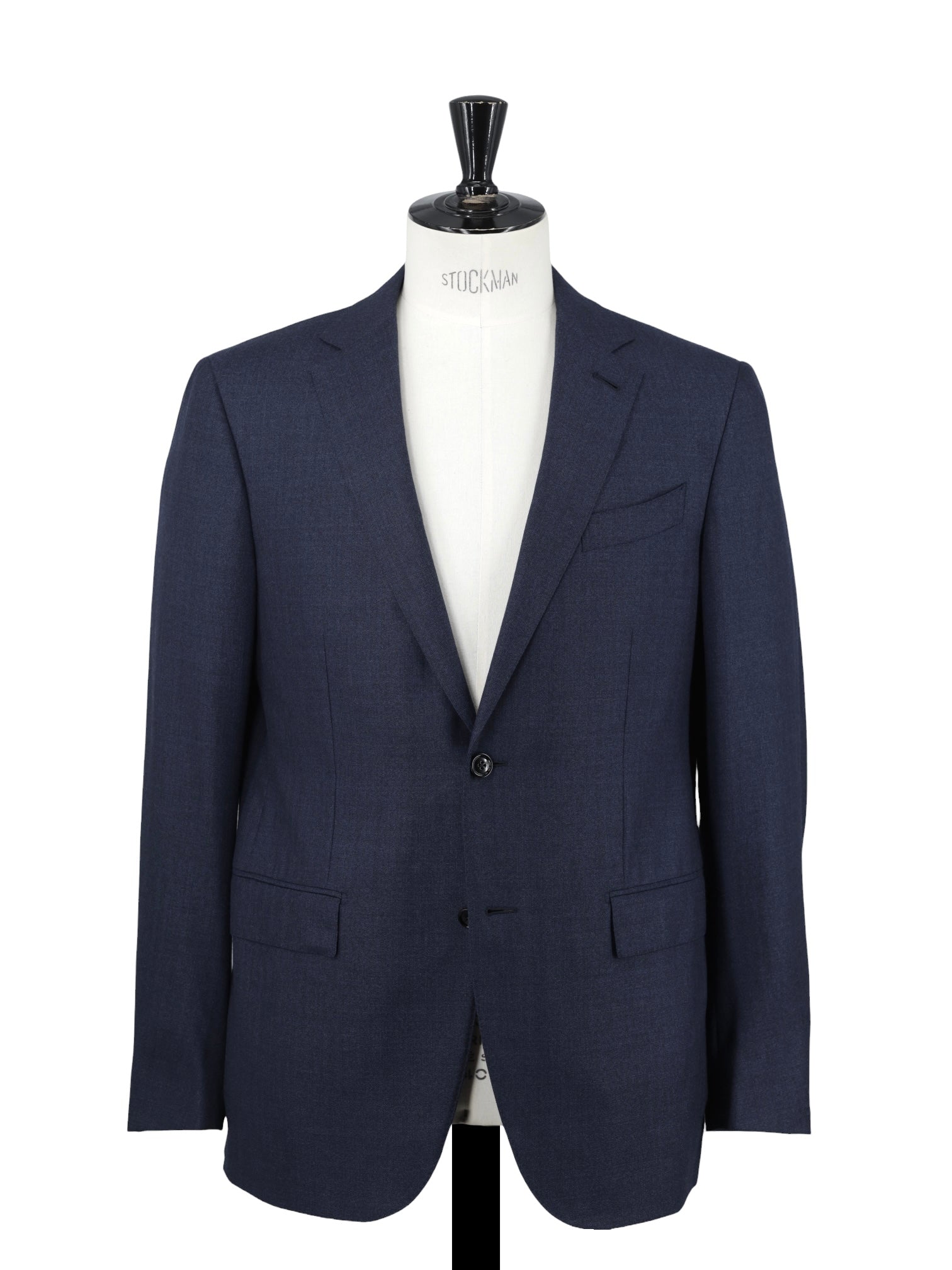 Ermenegildo Zegna Dark Blue 15-milmil-15 Wool Shadow-Stripe Milano Easy Suit