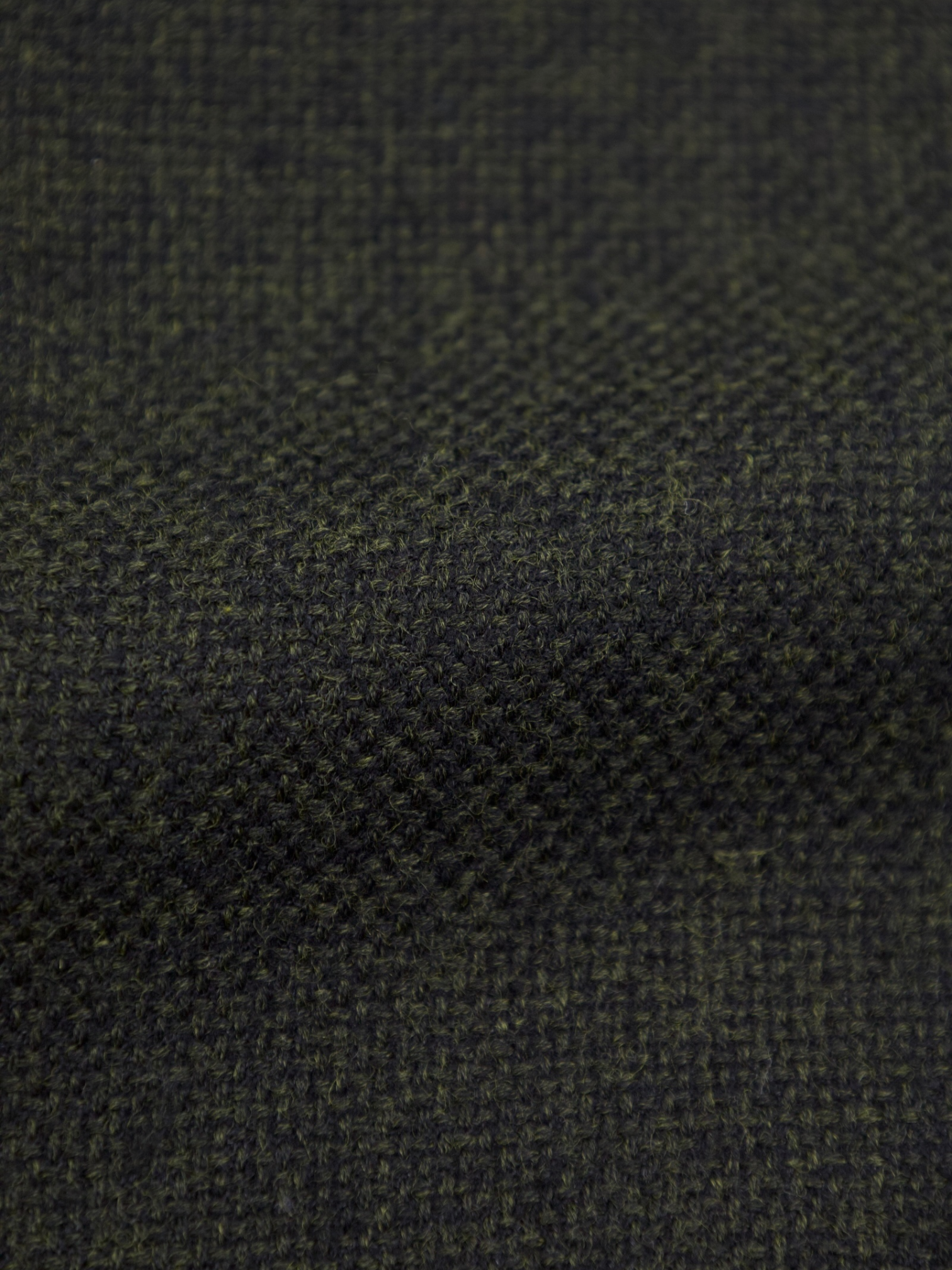 Orazio Luciano Forest Green Wool & Cashmere Micro-Structure Jacket