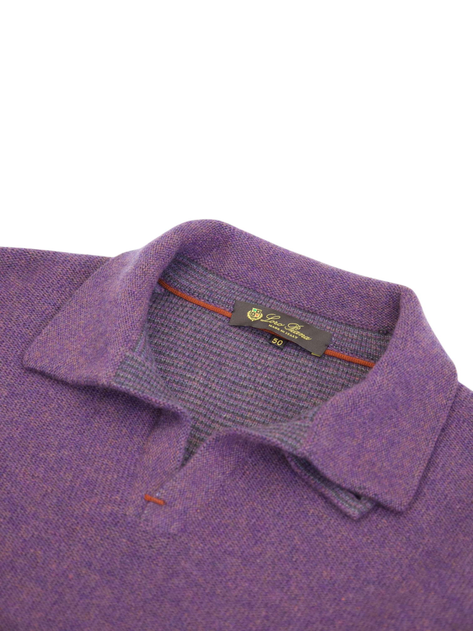 Loro Piana Aubergine Pure Cashmere Knitwear Cardigan