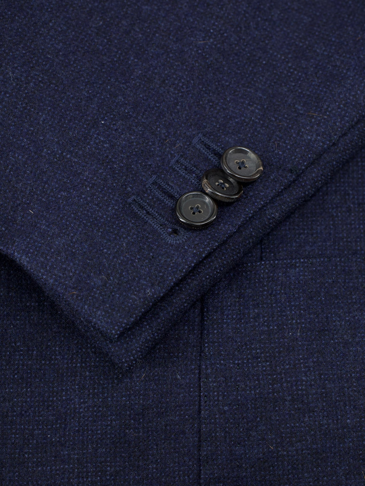 Cesare Attolini Navy Golden-Bale Merino Wool Blazer Jacket