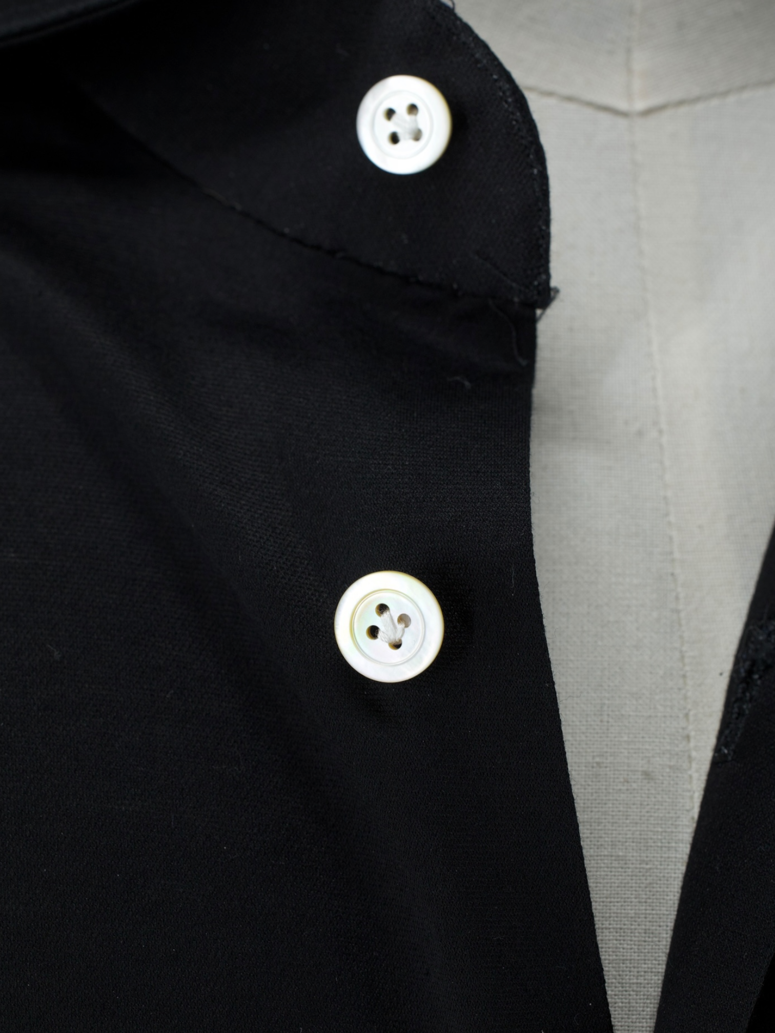 Kiton Black Jersey-Knitted Cotton Shirt