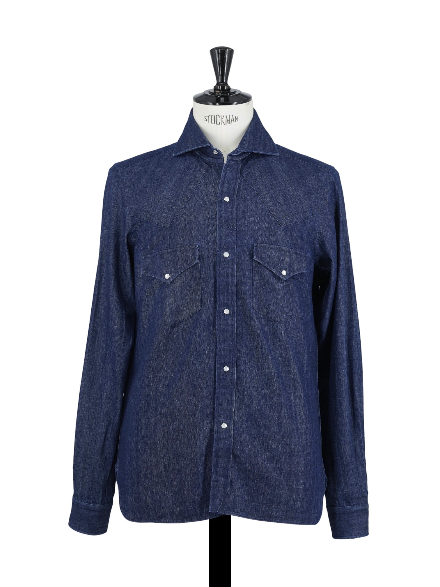 100 Hands Denim Blue Japanese-Denim Twill Western-Style Shirt