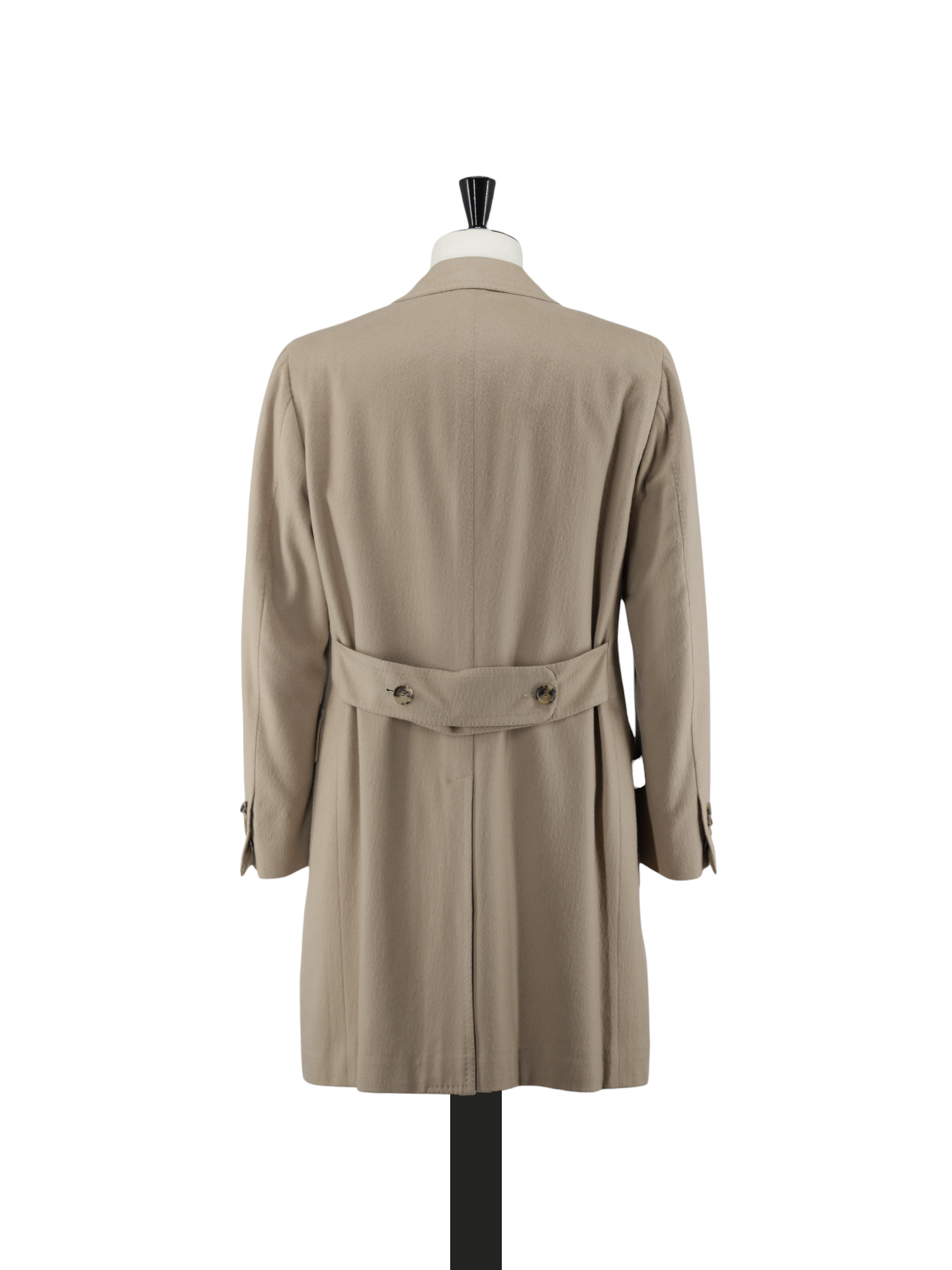 Cesare Attolini Camel Brown Pure Cashmere Sartorial Overcoat