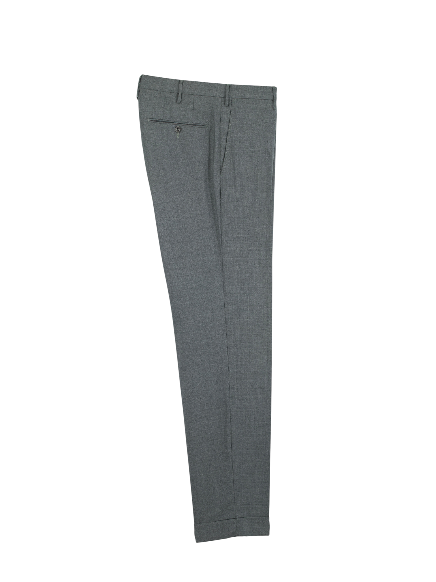 Incotex Light Grey Super 130's Wool Flat-Front Trousers