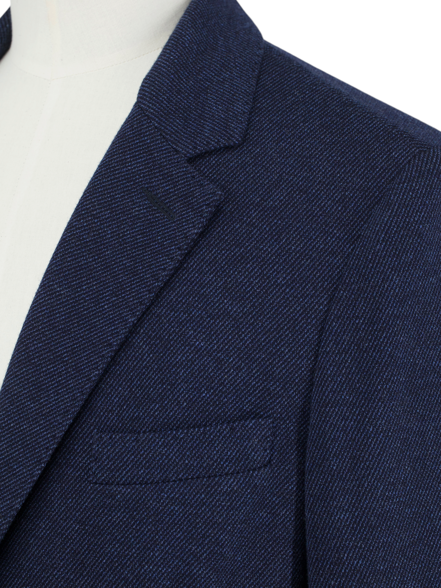 Mandelli Blue Wool & Cotton "Cotton-Way" Knitted Jacket