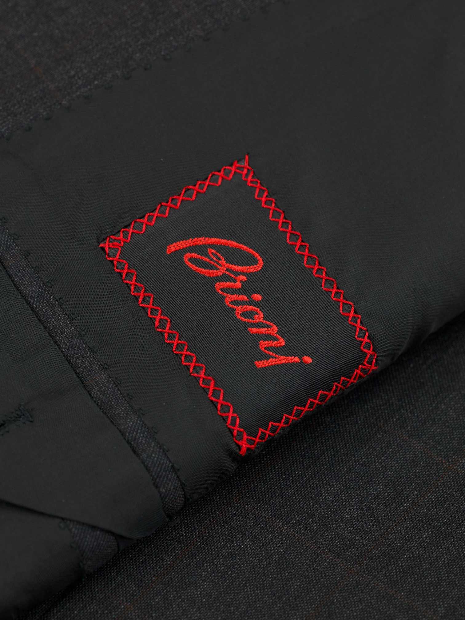 Brioni Grey & Brown Wool Windowpane "Venezia" Suit